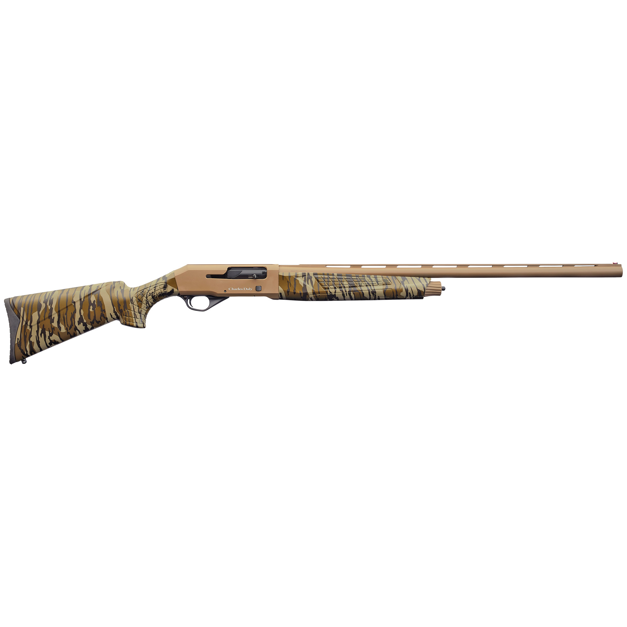 Charles Daly 601 28″ 12 Gauge 3″ 4rd Fiber Optic – Mossy Oak Bottomland