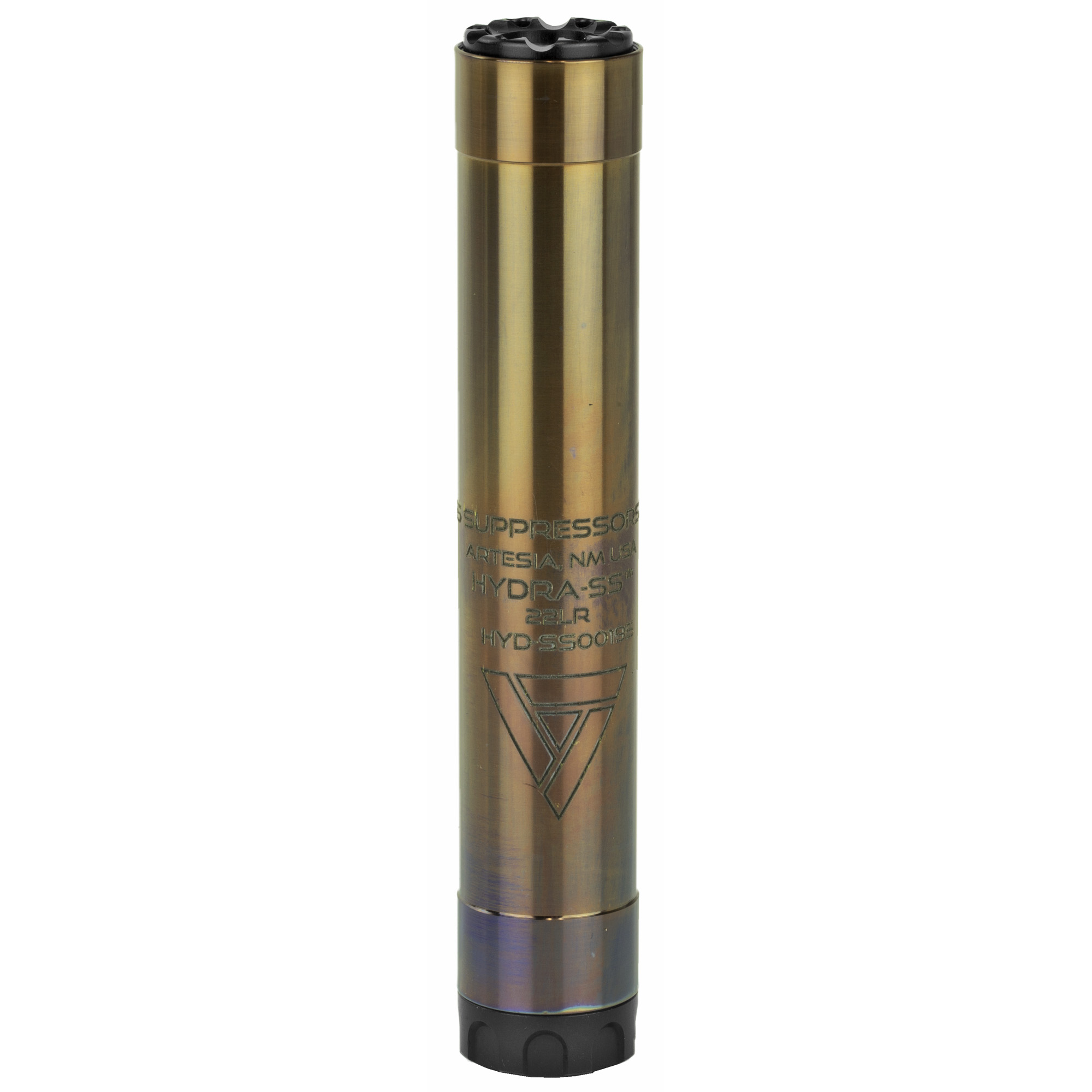 Chaos Gear Supply Hydra SS Suppressor 5.6″ 22 LR 5.7X28mm Titanium – Black