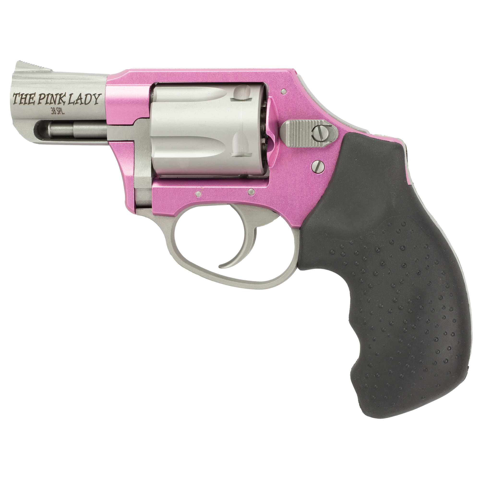 Charter Arms The Pink Lady Double Action Only 2″ 38 Special 5rd Fixed Sights – Pink, Silver