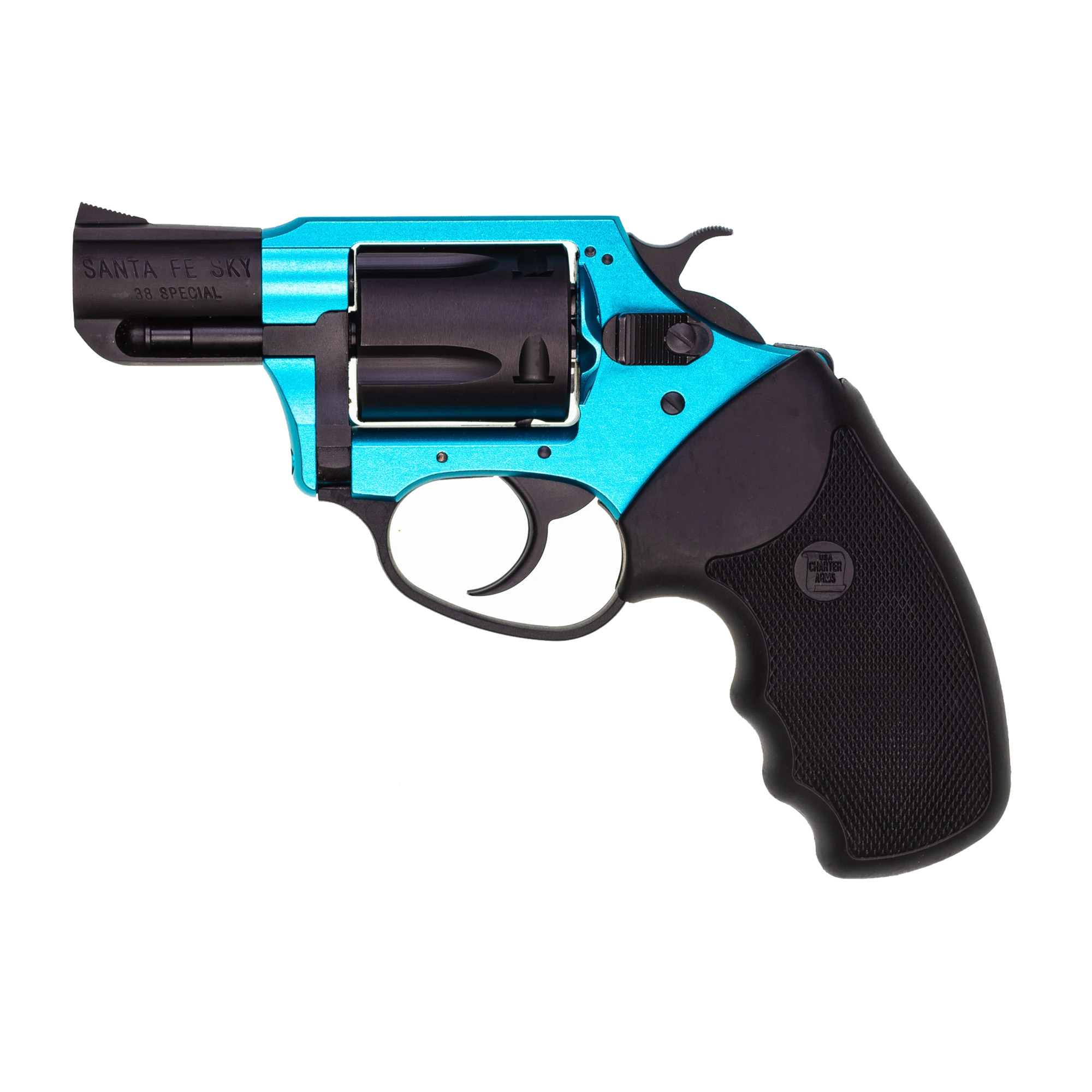 Charter Arms Santa Fe Sky 2″ 38 Special 5rd Fixed Sights – Black, Turquoise