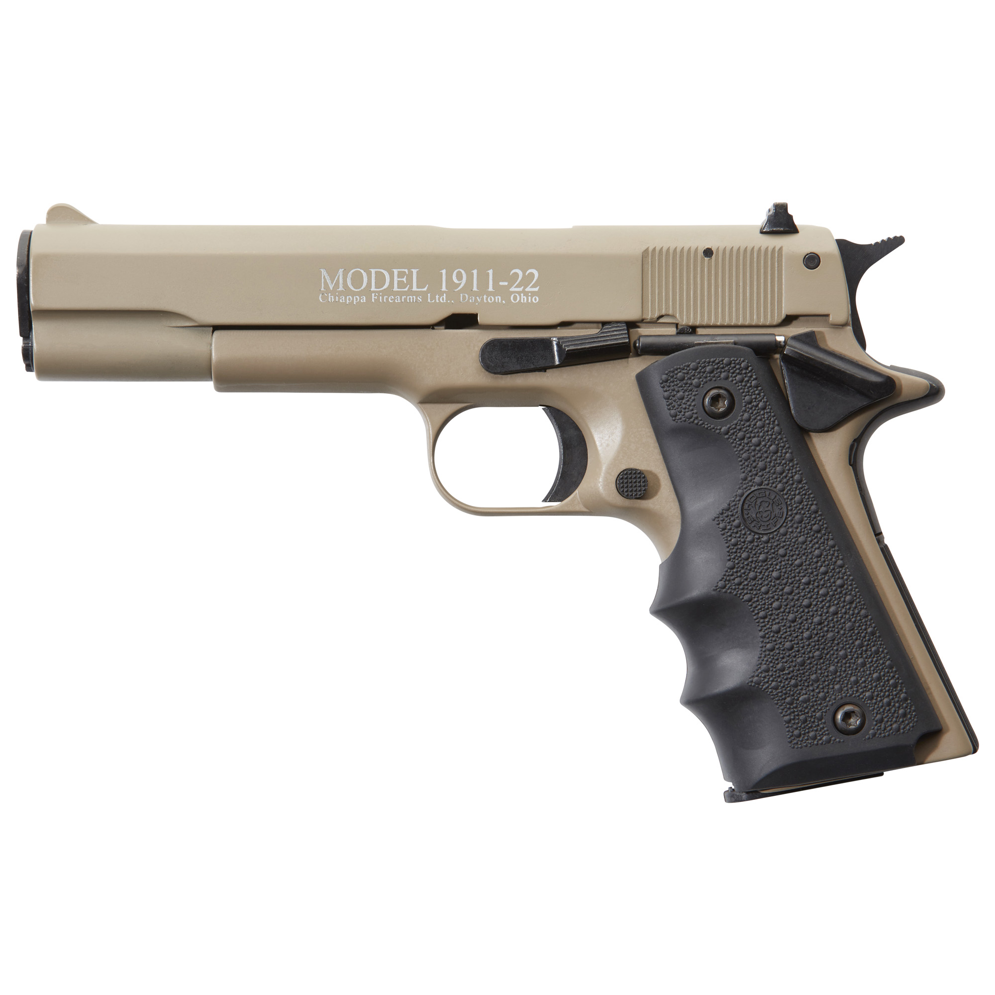 Chiappa 1911 5″ 22 LR 10rd Adjustable Sights – Tan