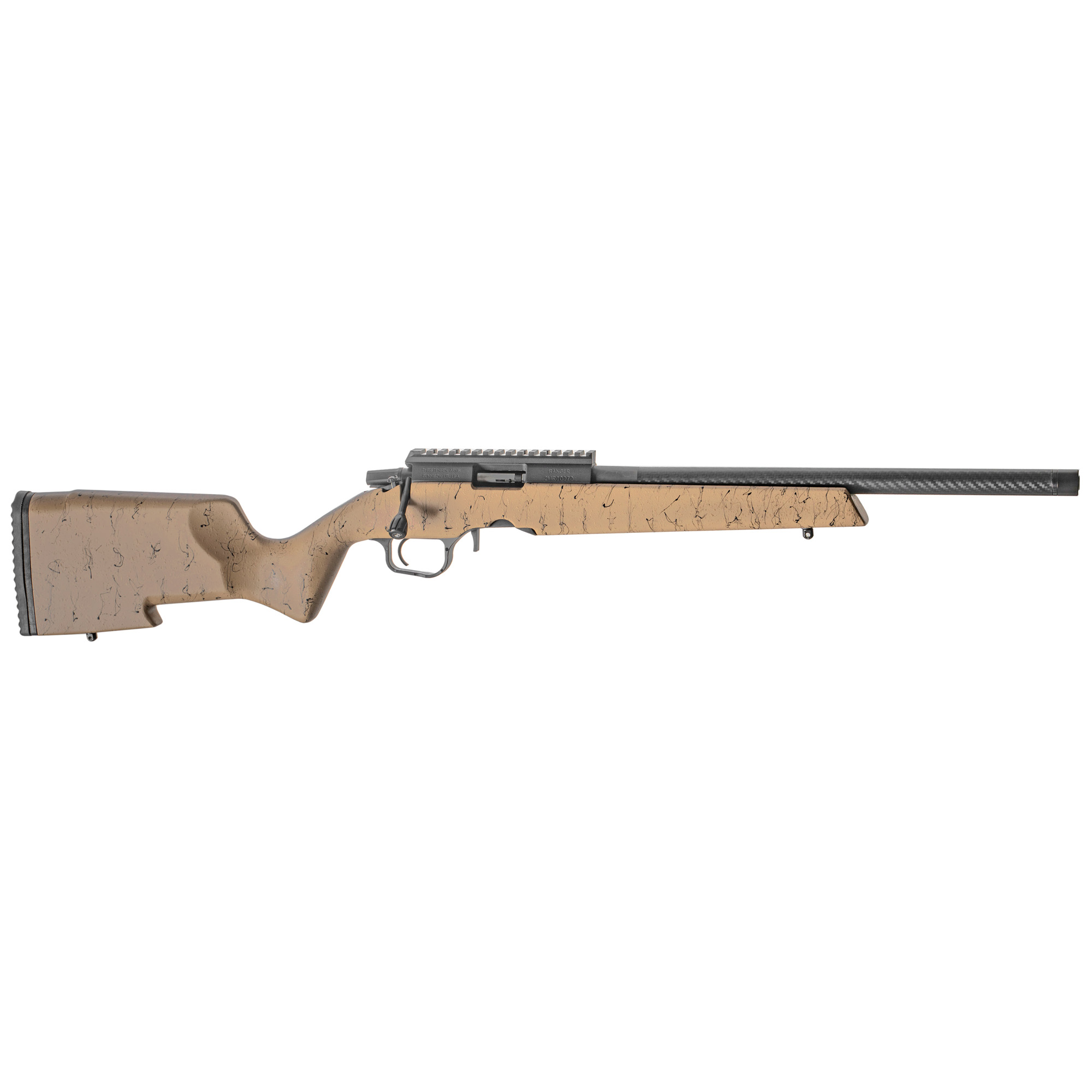 Christensen Arms Ranger 22 Rifle 18″ 22 LR 10rd – Black, Tan