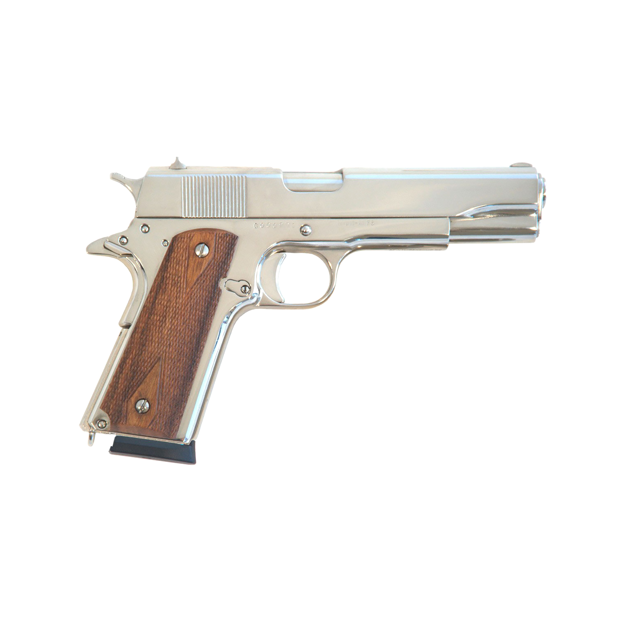 Cimarron 1911A1 5″ 45 ACP 8rd Fixed Sights – Silver