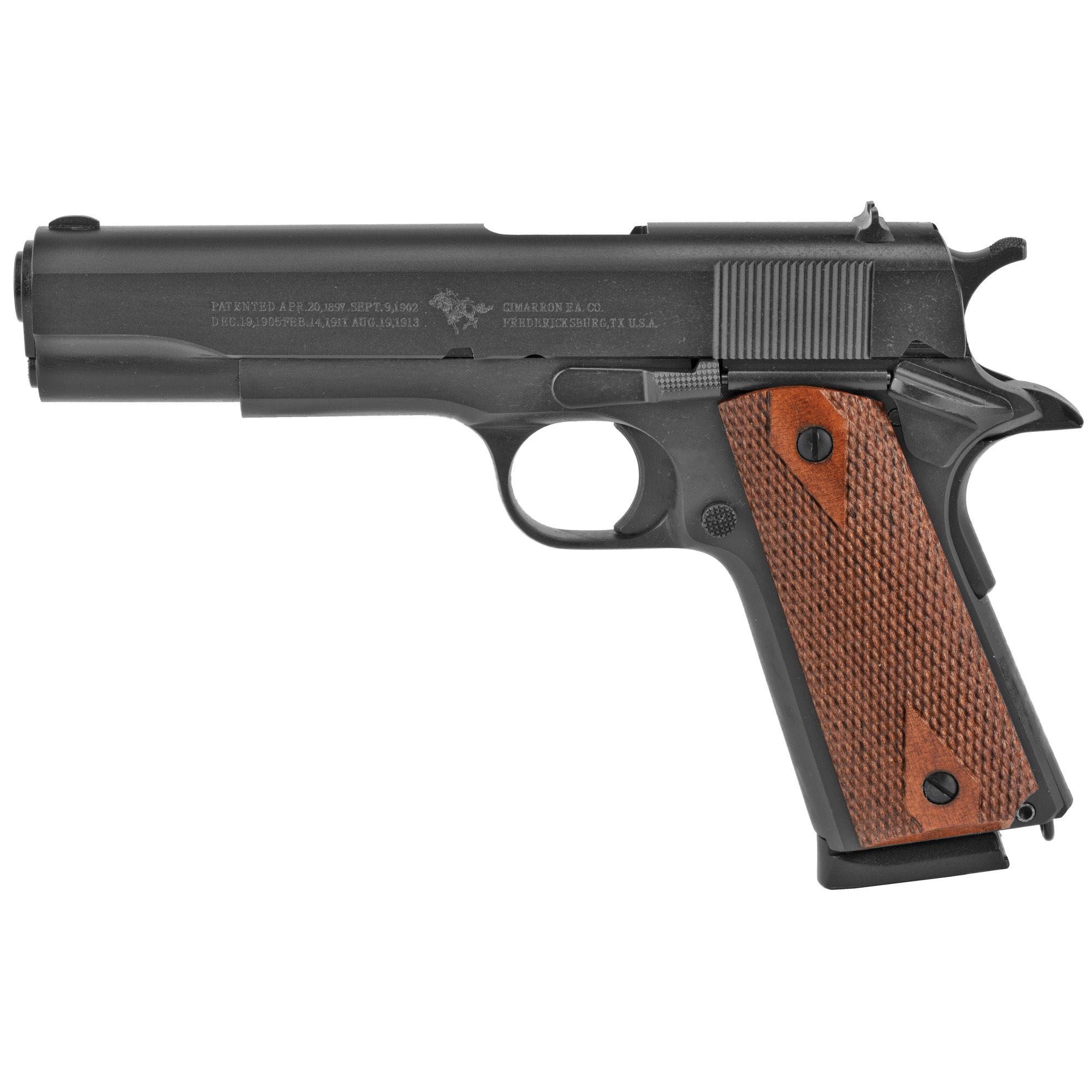 Cimarron A1 1911 5″ 45 ACP 8rd Fixed Sights – Black