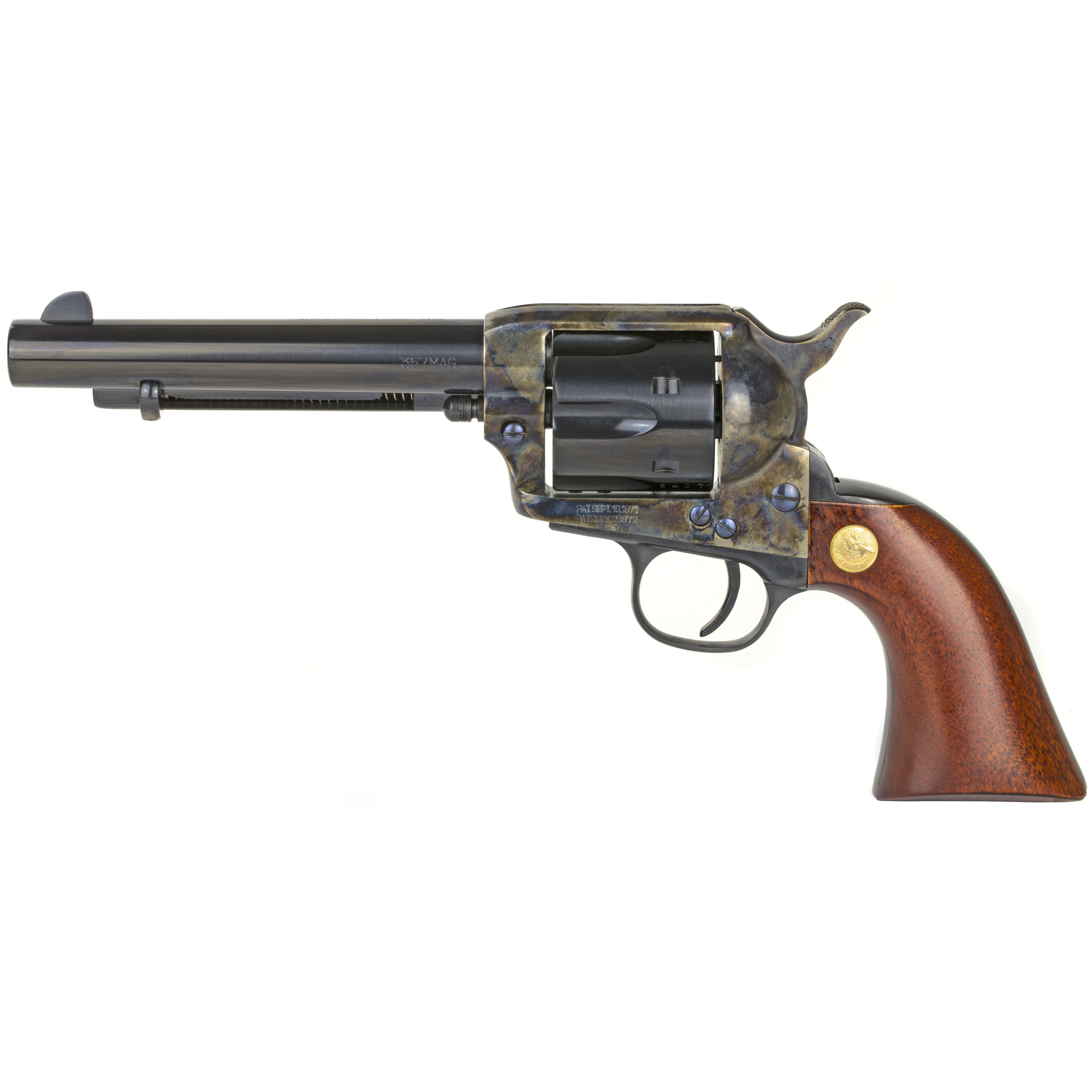 Cimarron Mod P Single Action 5.5″ 357 Magnum 6rd Fixed Sights – Color Case Hardened