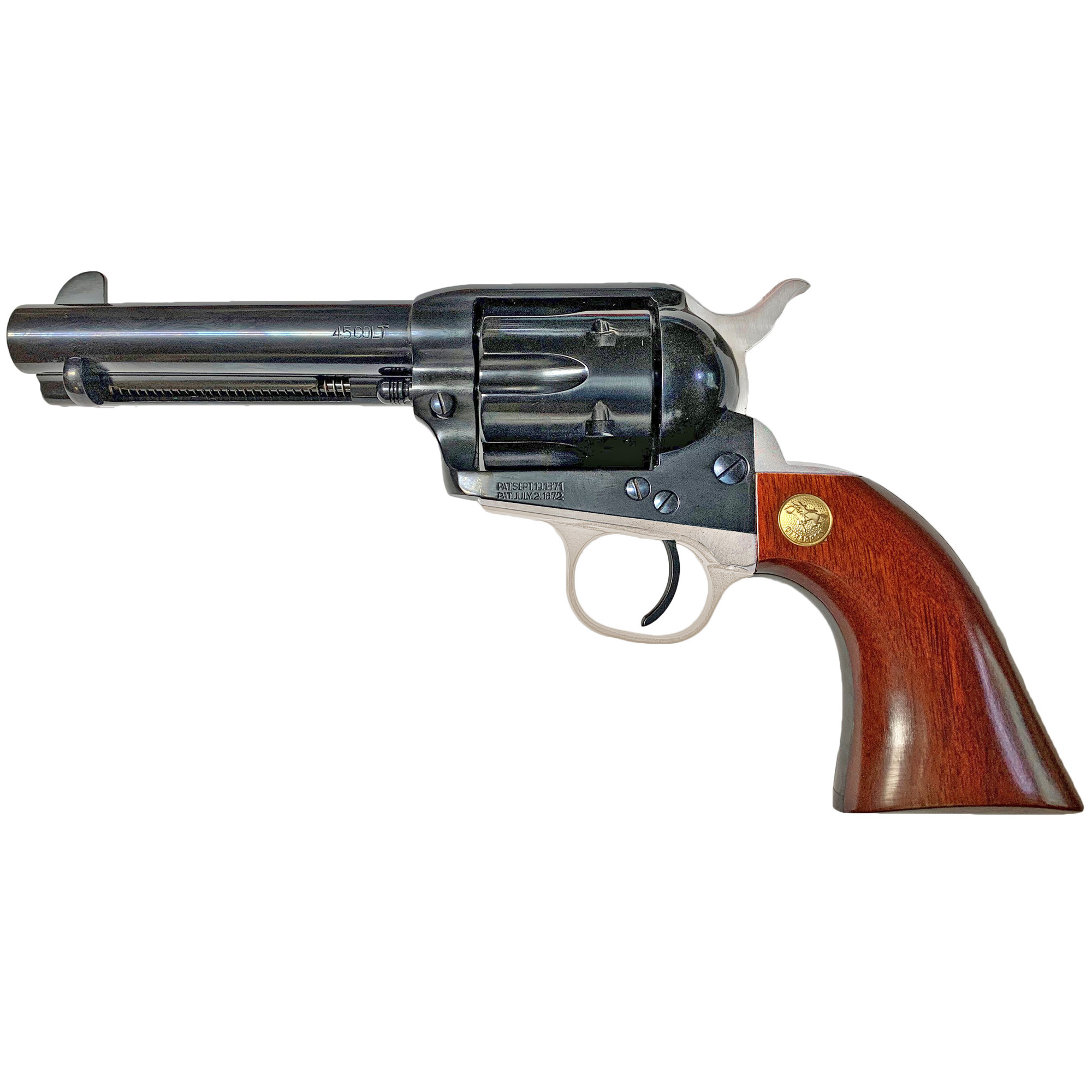 Cimarron Pistoleer Single Action 4.75″ 45 Long Colt 6rd Fixed Sights – Blue