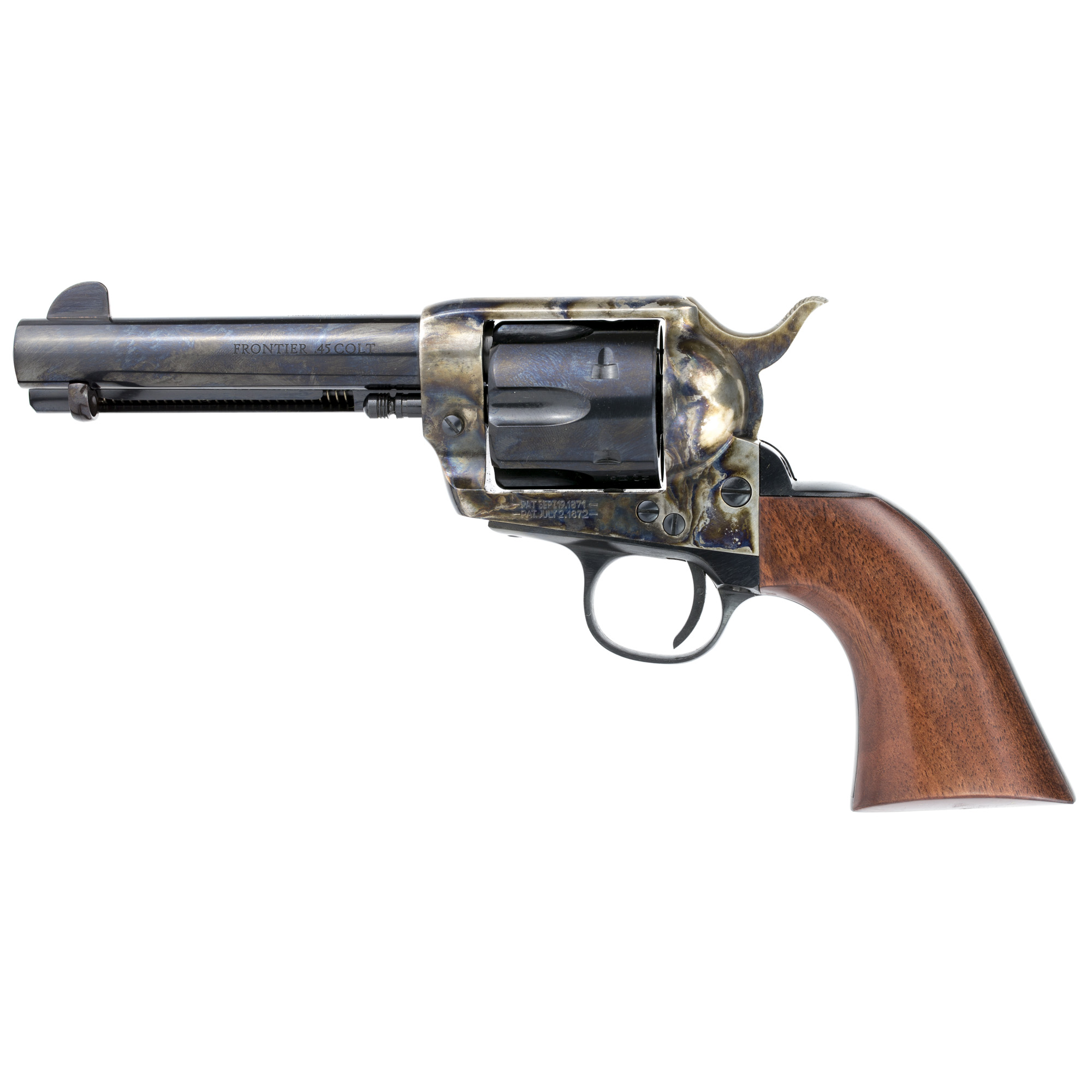 Cimarron Frontier Single Action 4.75″ 45 Long Colt 6rd – Blue