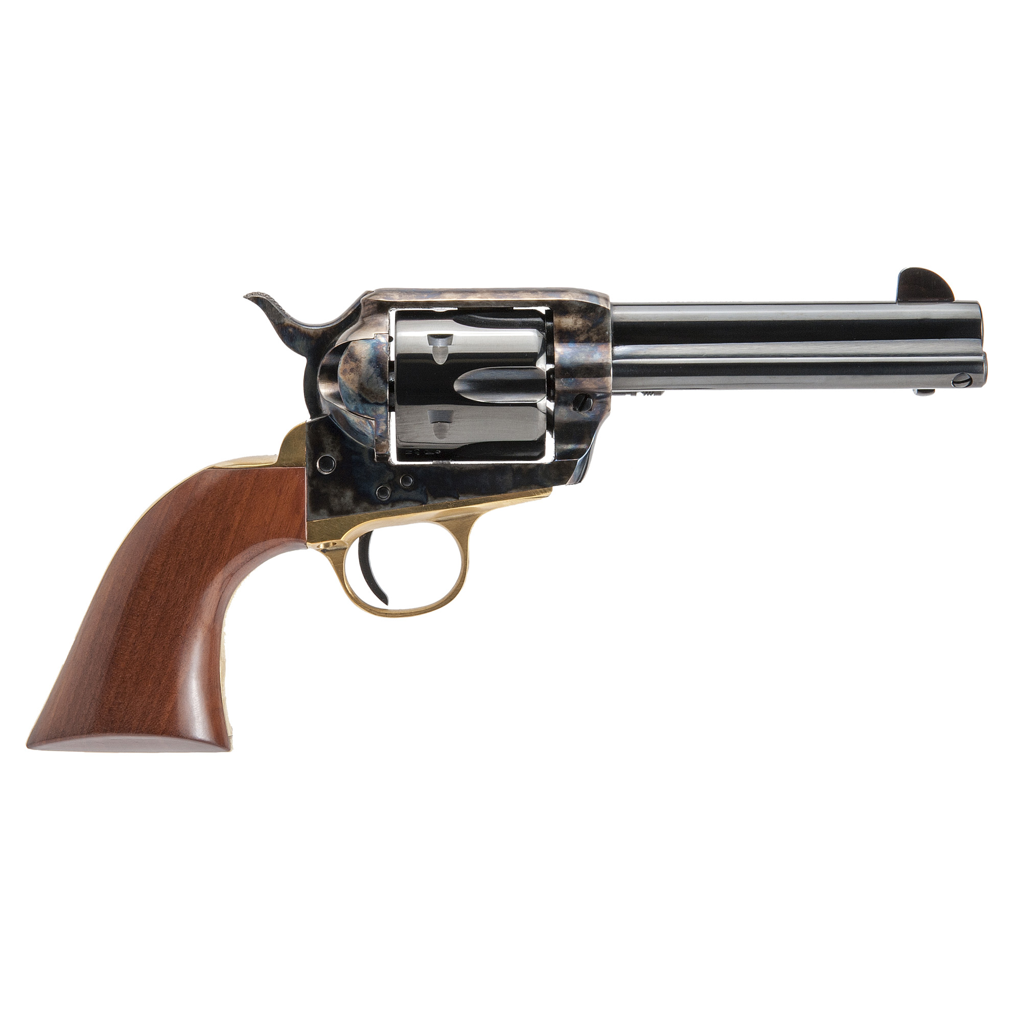 Cimarron Pistolero Single Action 4.75″ 357 Magnum 38 Special 6rd – Color Case Hardened