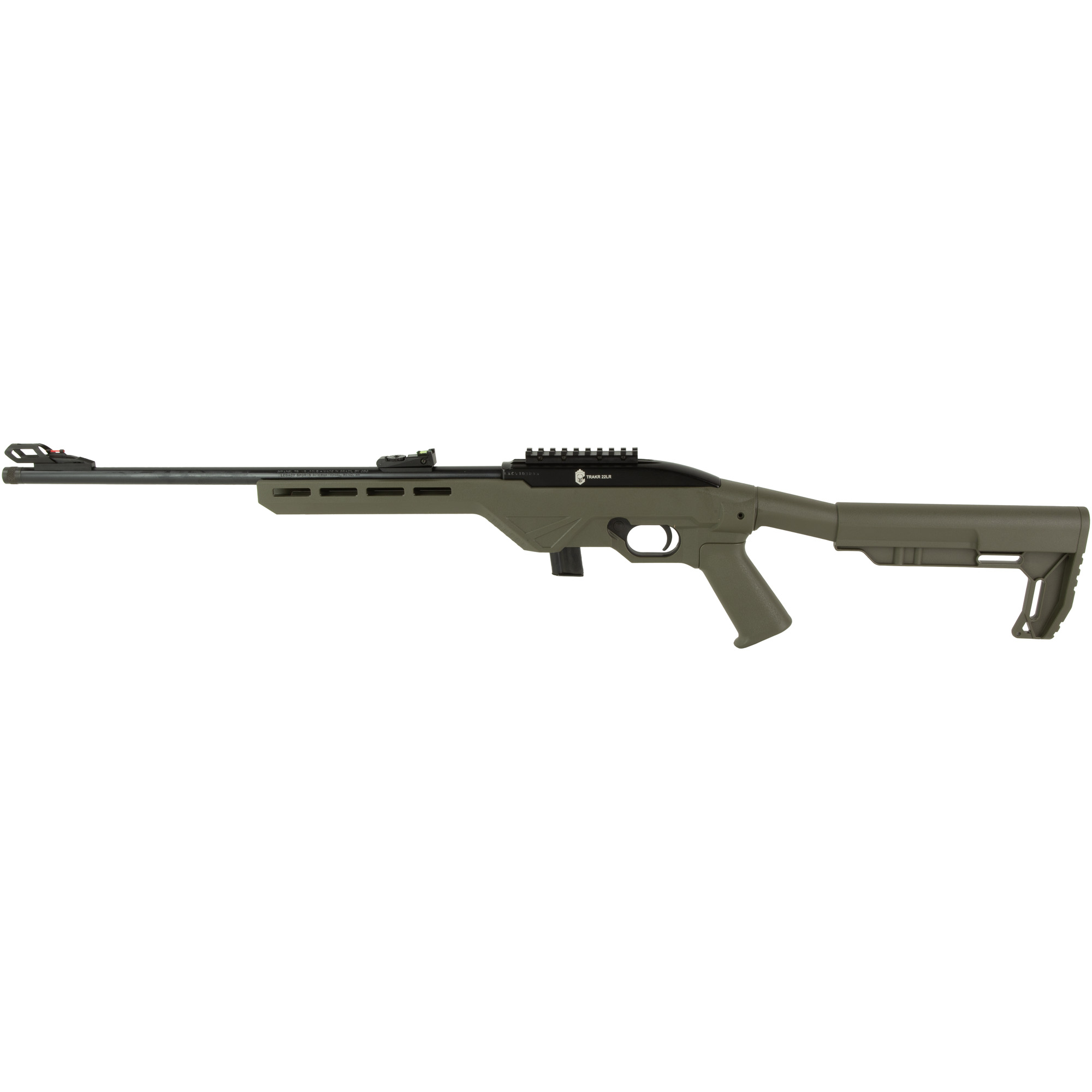 Citadel TRAKR Rifle 18″ 22 LR 10rd Fiber Optic Front Sight – Olive Drab Green