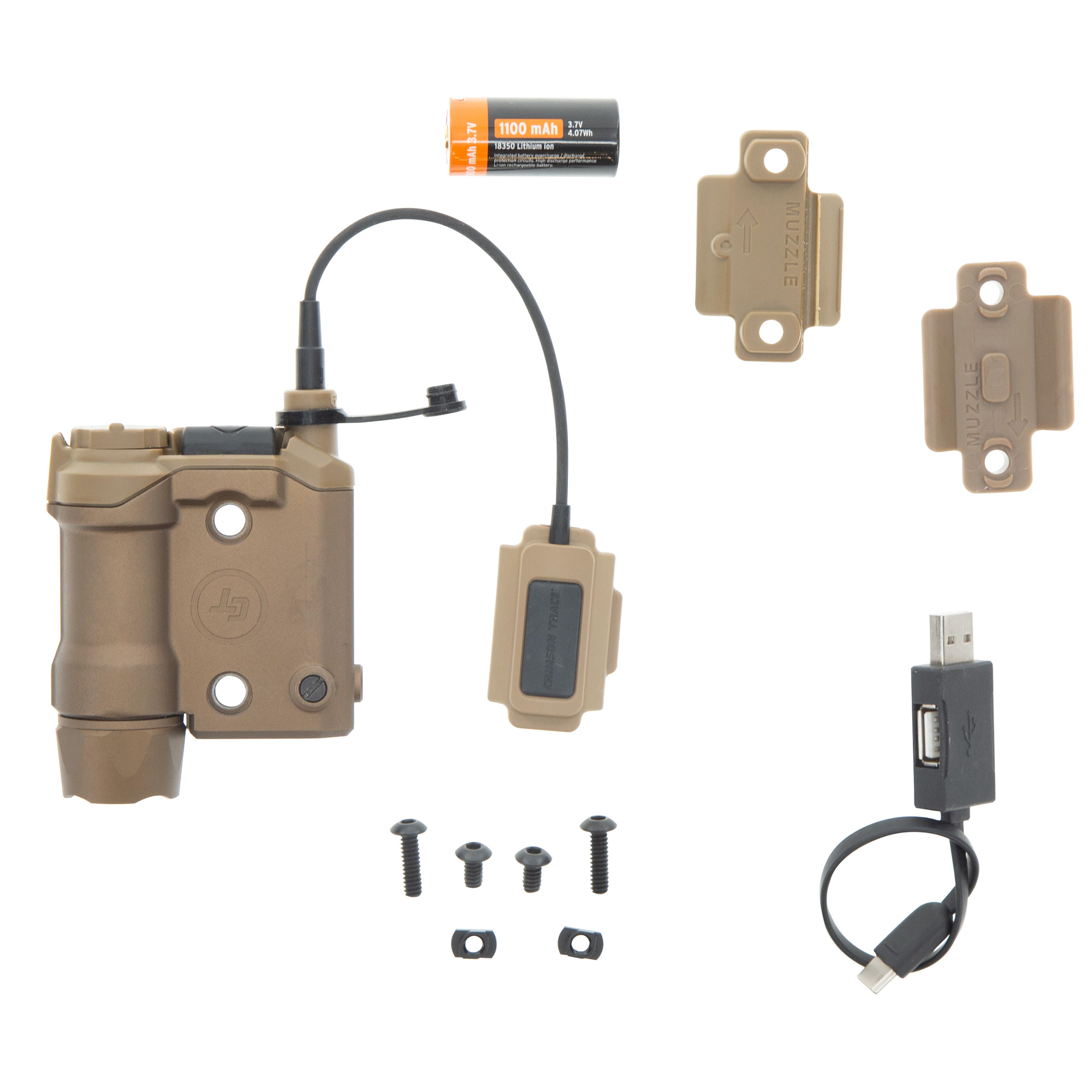 Crimson Trace Universal CMR-301 Tac Light w/laser – Tan