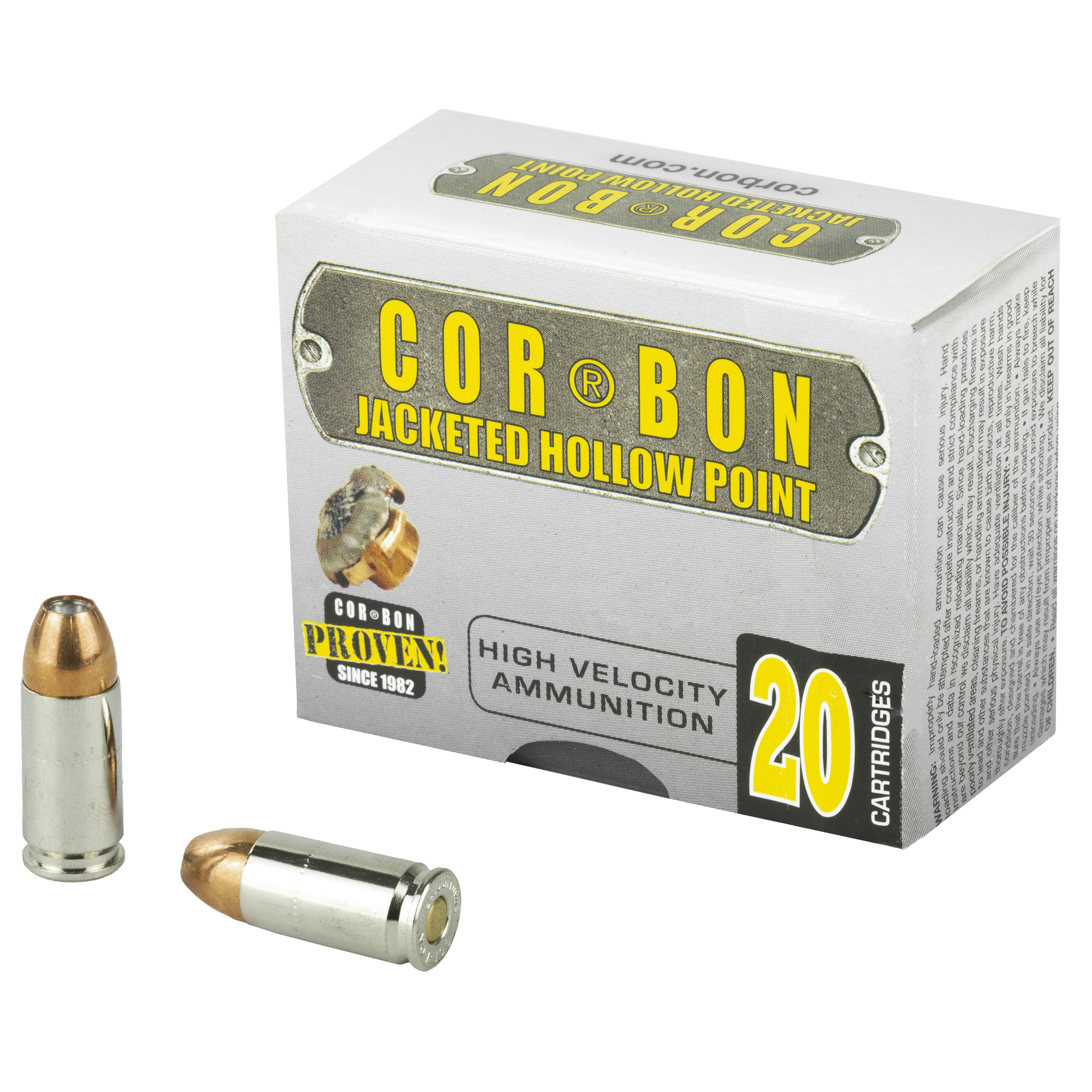 Corbon Self Defense 9mm +P 115gr Jacketed Hollow Point – 20rd