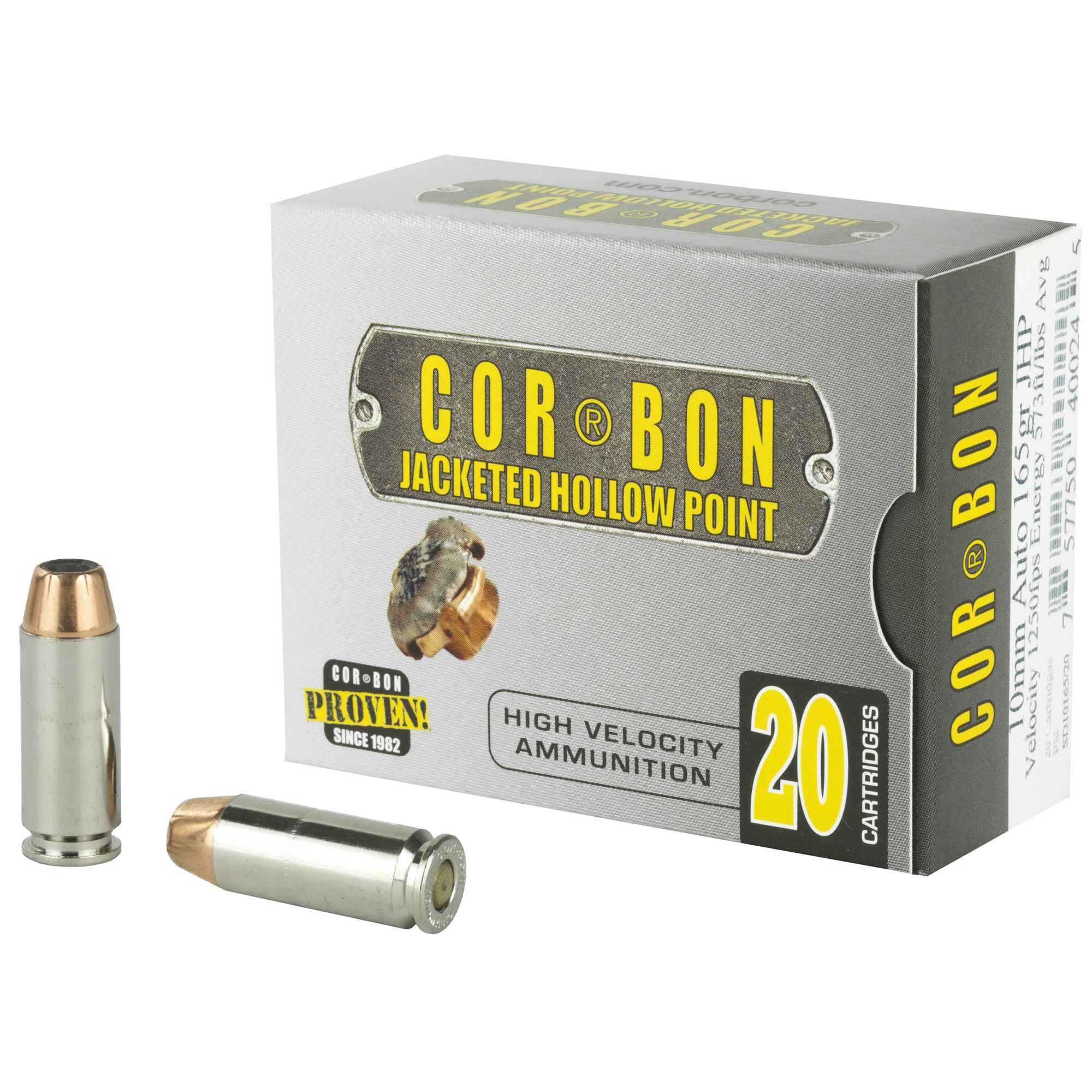 Corbon Self Defense 10mm 165gr Jacketed Hollow Point – 20rd