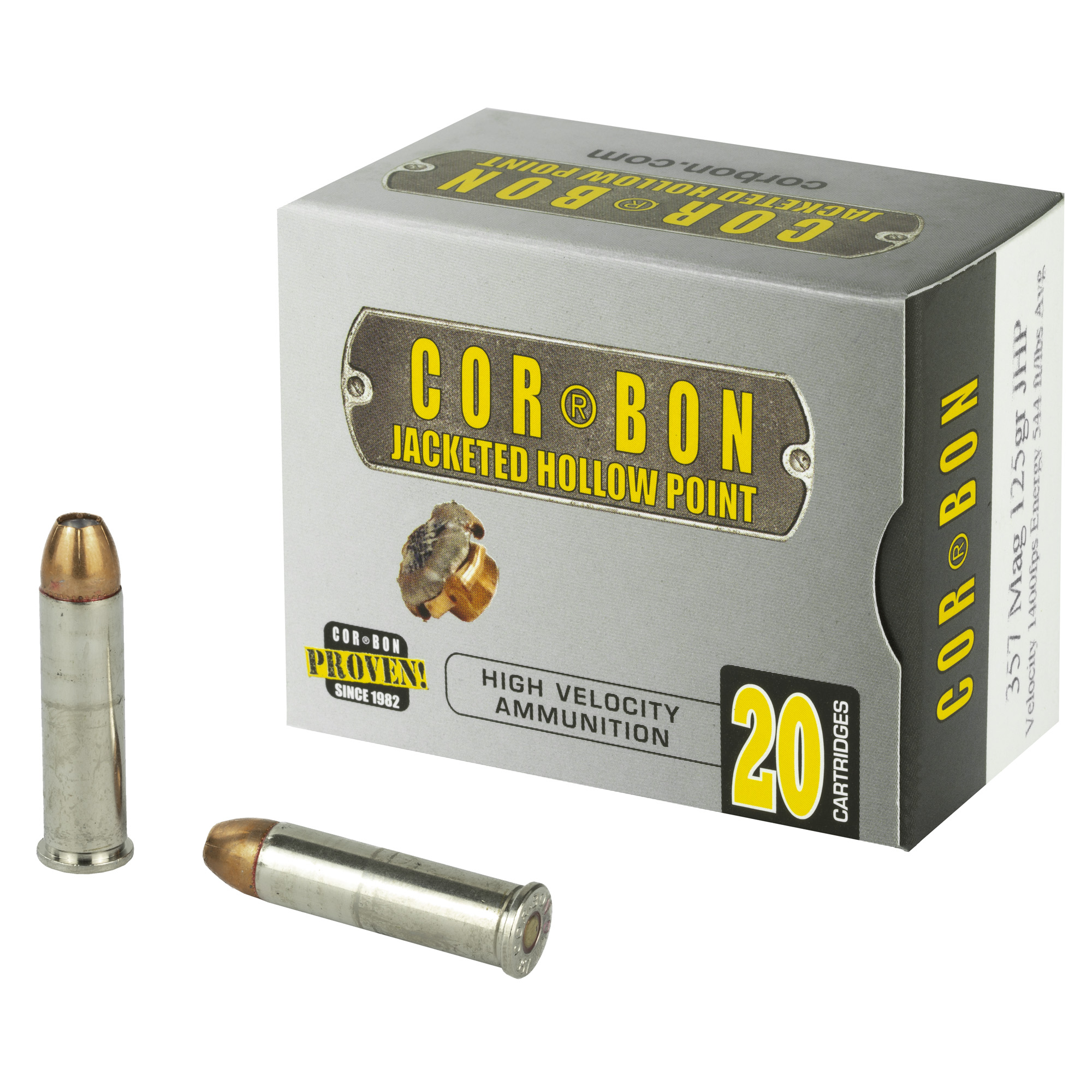 Corbon Self Defense 357 Magnum 125gr Jacketed Hollow Point – 20rd