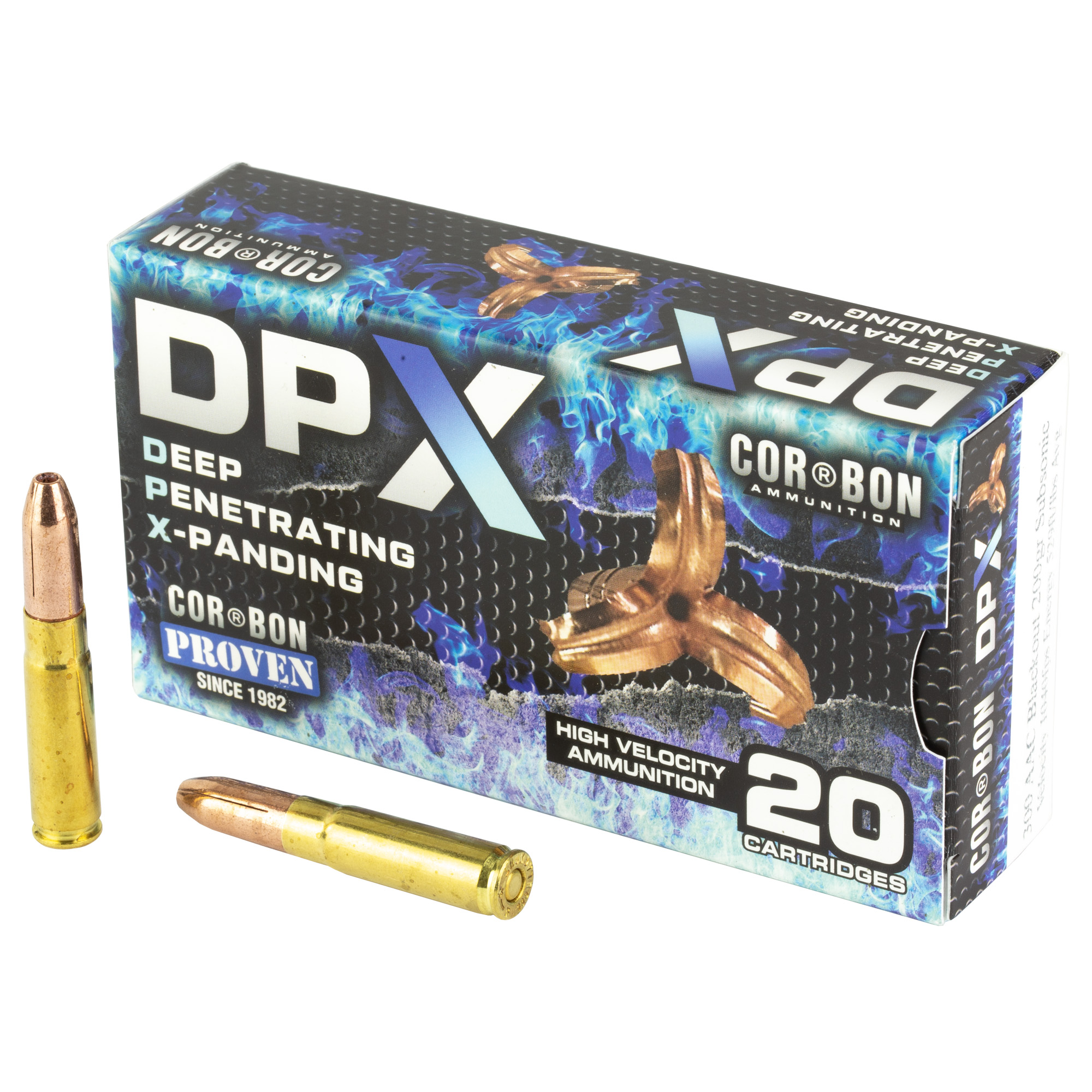 Corbon Deep Penetrating X bullet Subsonic 300 Blackout 200gr Jacketed Hollow Point – 20rd