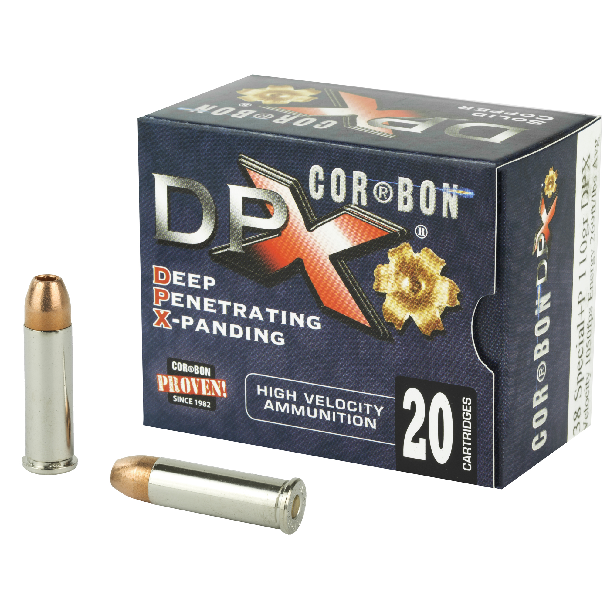 Corbon Deep Penetrating X bullet 38 Special +P 110gr XPB – 20rd