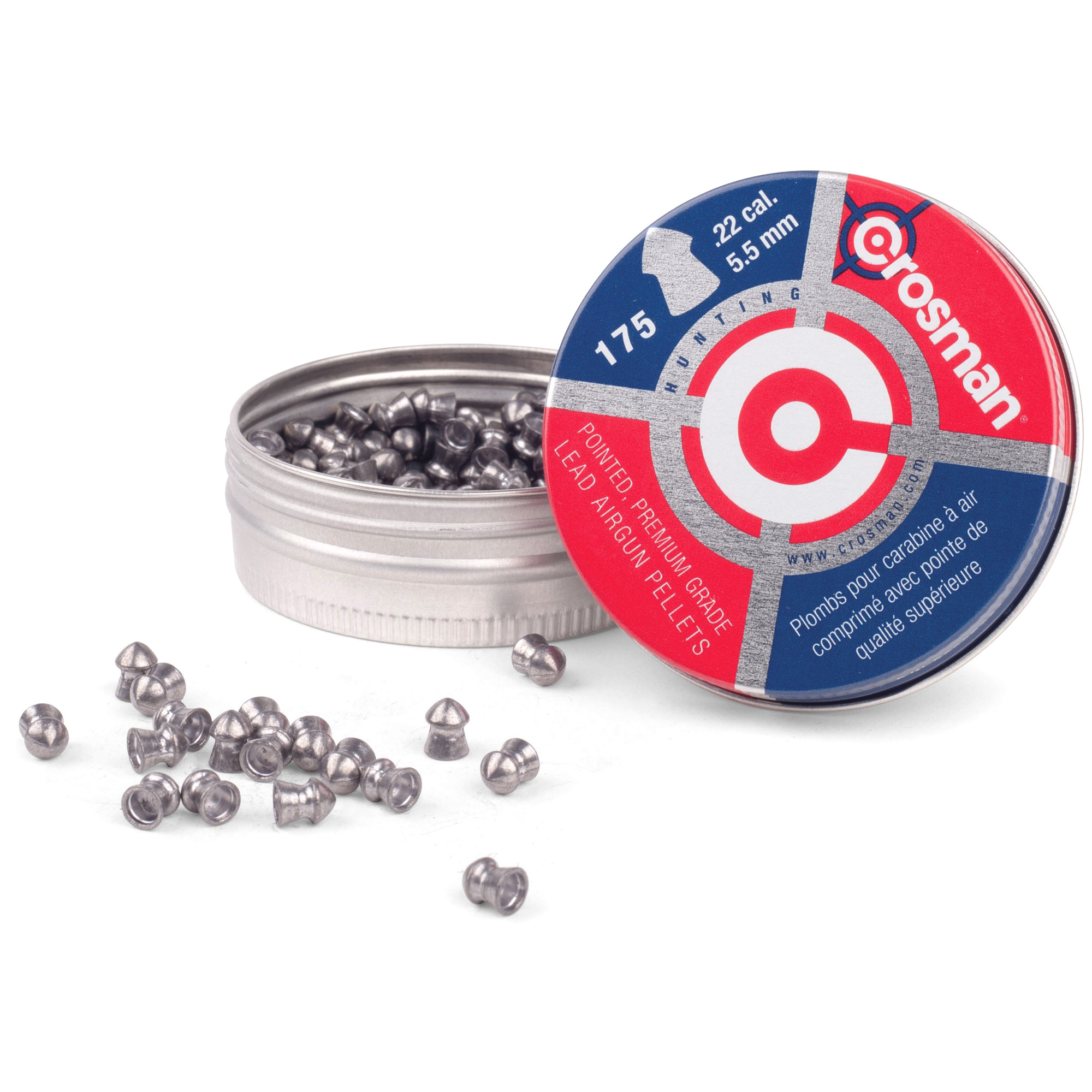 Crosman Pointed .22 Pellet Pellets – 175/Tin