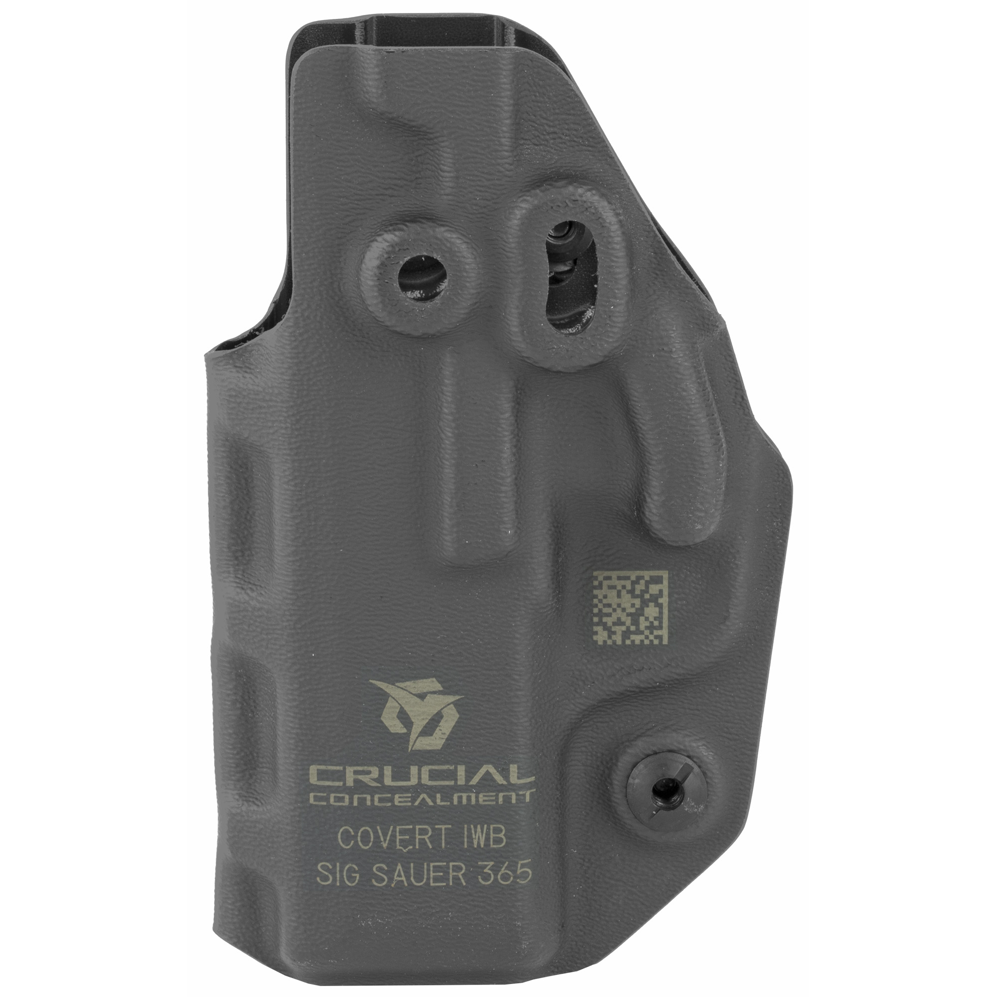 Crucial Concealment Sig P365 Covert Inside the Waistband Holster Ambidextrous Kydex Inside Waistband Holster – Black