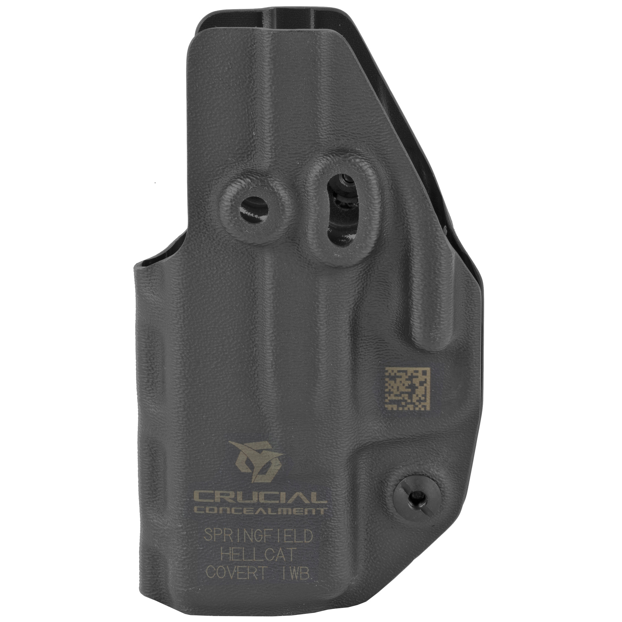 Crucial Concealment Springfield Hellcat Covert Inside the Waistband Holster Ambidextrous Kydex Inside Waistband Holster – Black