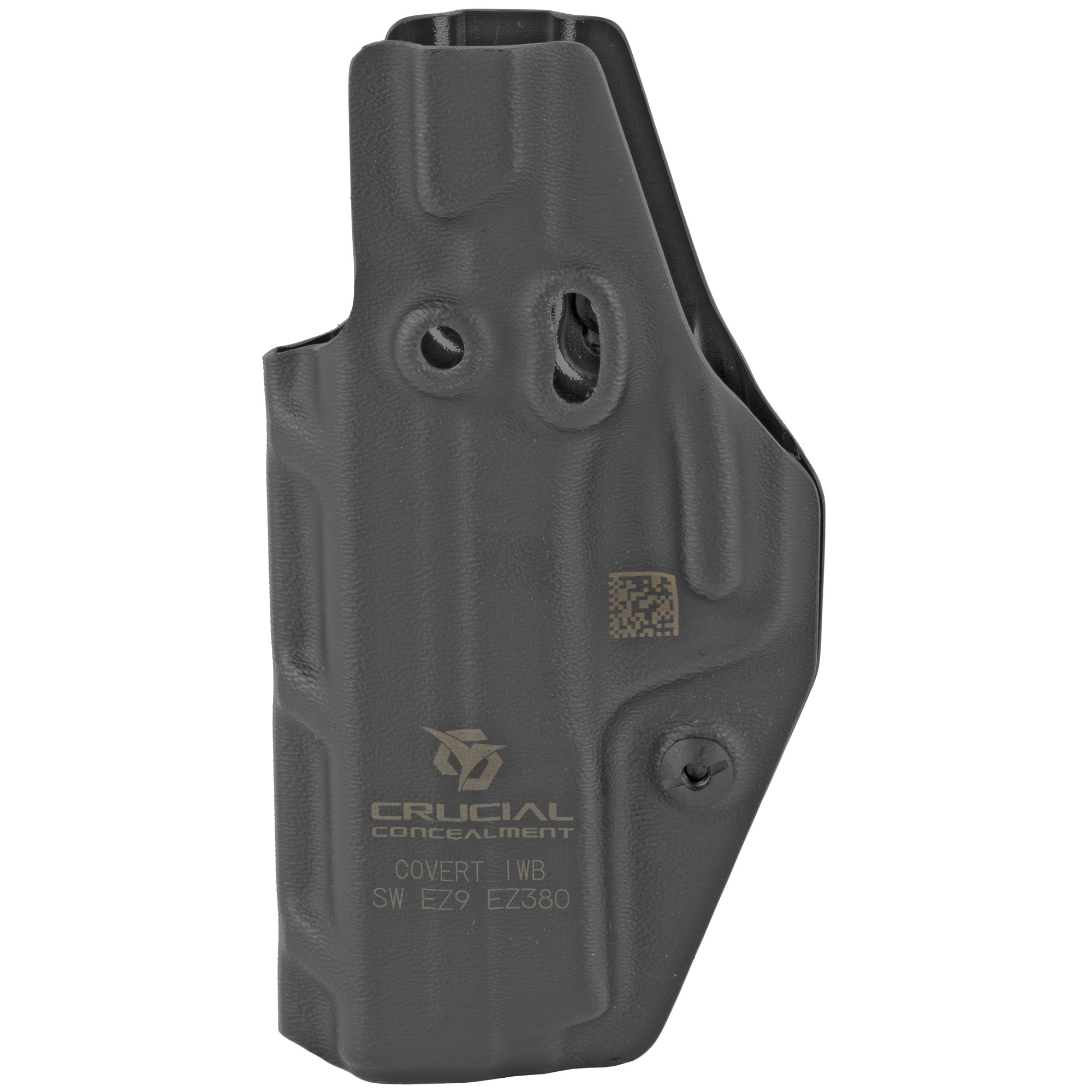 Crucial Concealment S&W M&P Shield EZ 380/9 Covert Inside the Waistband Holster Ambidextrous Kydex Inside Waistband Holster – Black