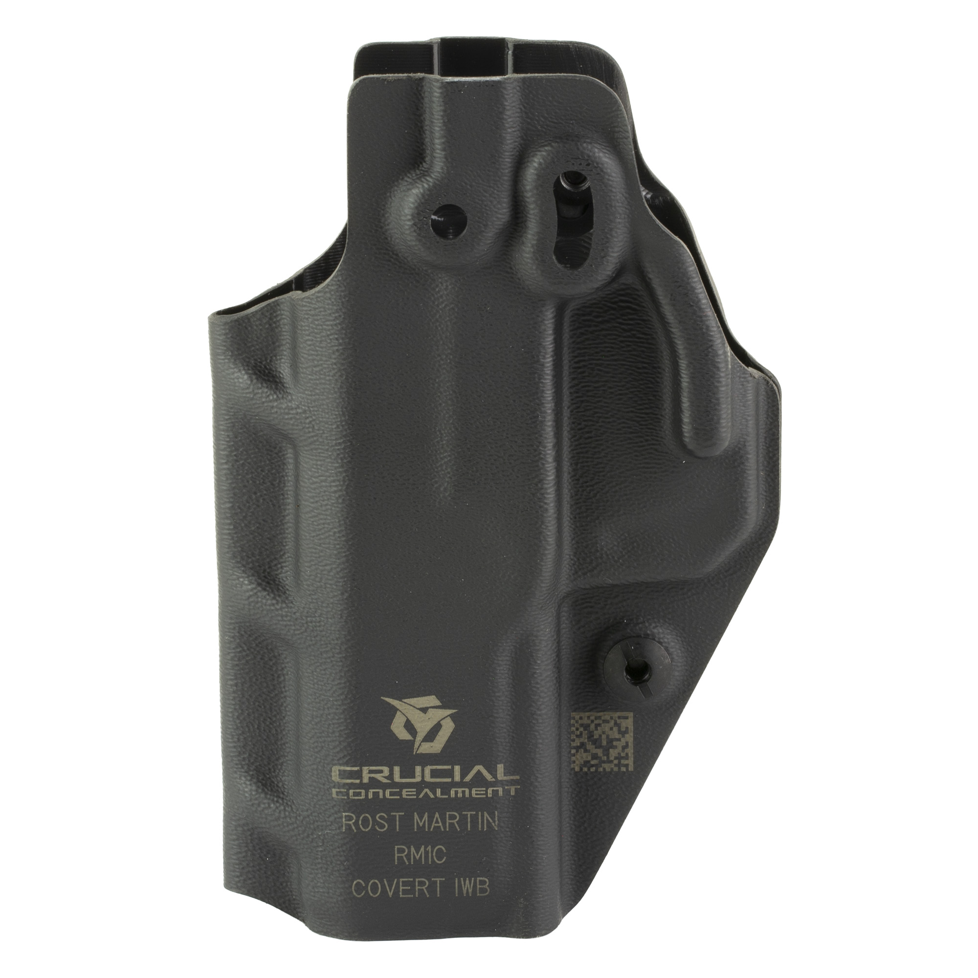 Crucial Concealment Rost Martin RM1C Covert Inside the Waistband Holster Ambidextrous Kydex Inside Waistband Holster – Black