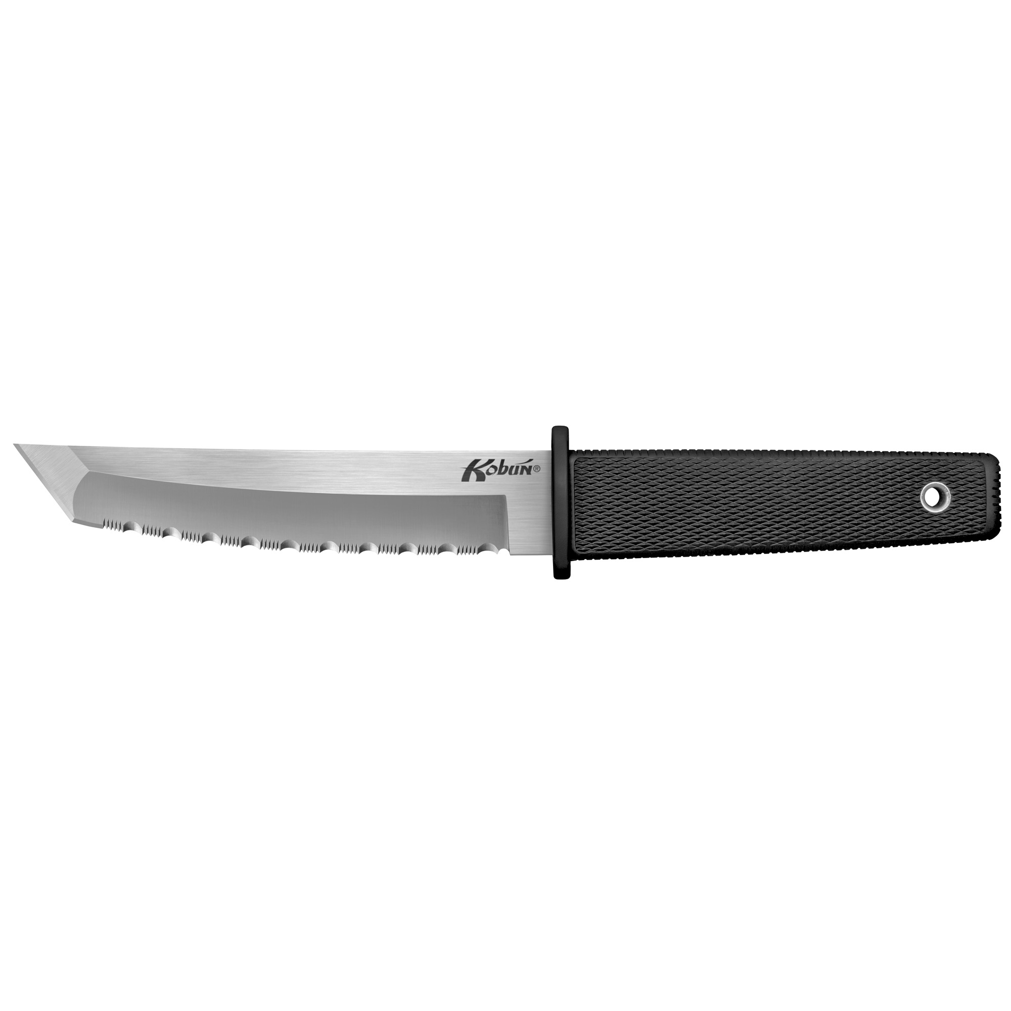 Cold Steel Kobun Serrated AUS 8 Fixed Blade Knife 5.5″ – Silver