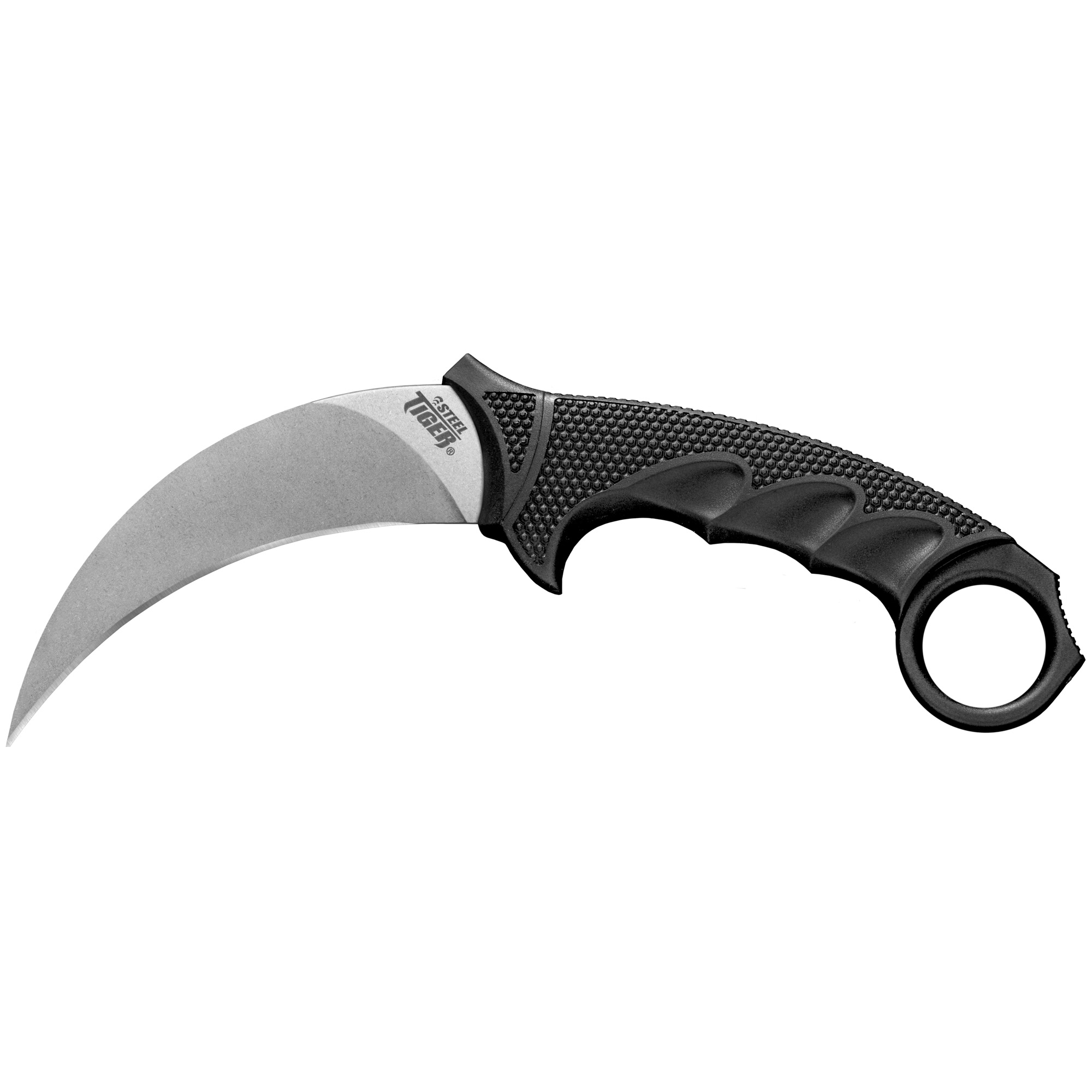 Cold Steel Tiger AUS8A Stainless Fixed Blade Knife 4.75″ – Silver