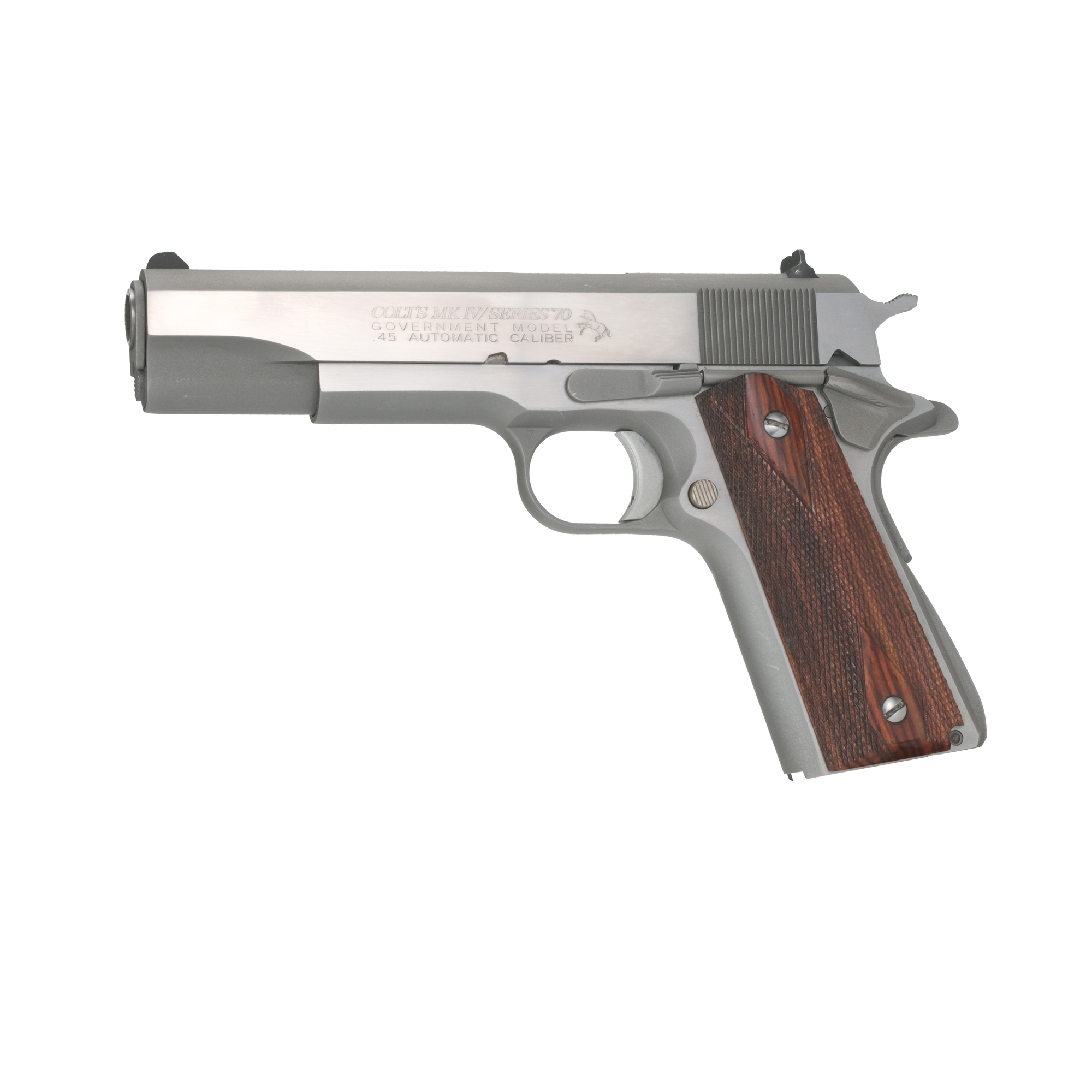 Colt Government 1911 5″ 45 ACP 7rd – Silver