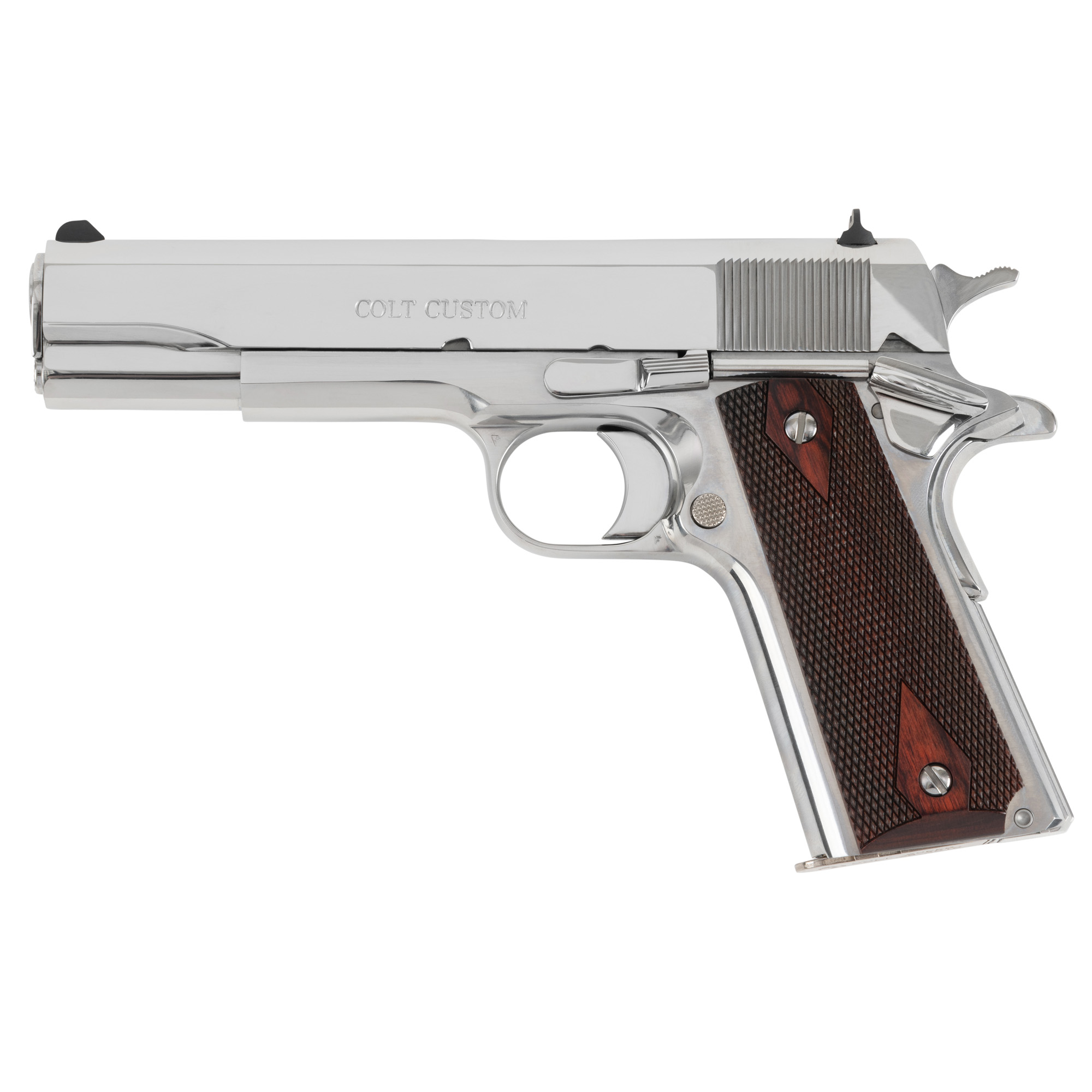 Colt Government 1911 5″ 38 Super 9rd Fixed Sights – Silver