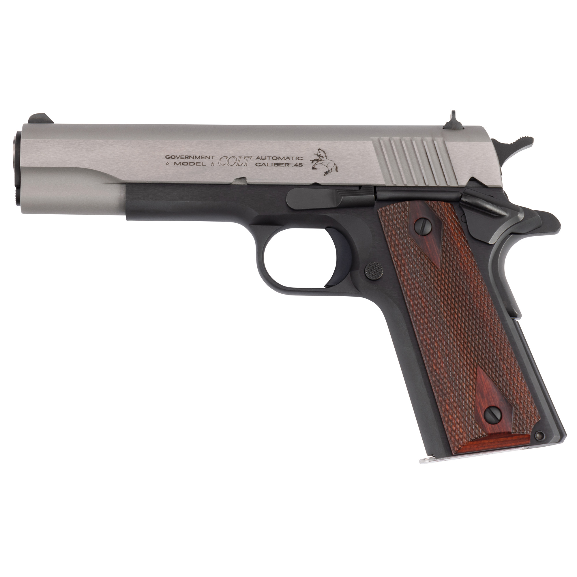 Colt 1911C Government 5″ 45 ACP 7rd – Silver, Black