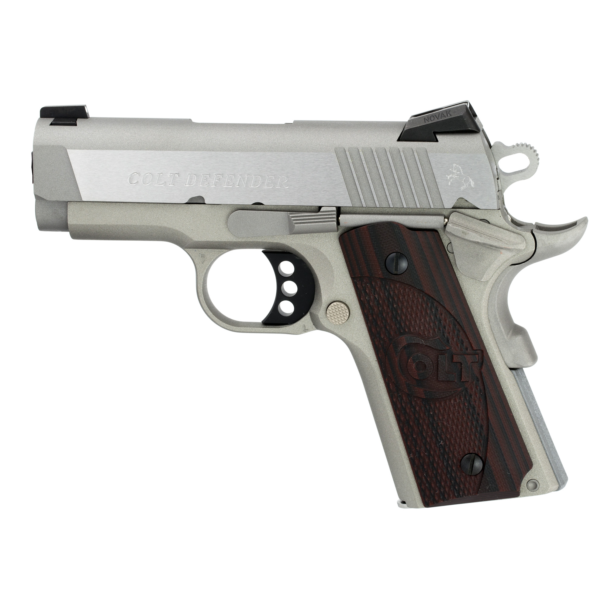 Colt Defender 1911 3″ 45 ACP 7rd Novak – Silver