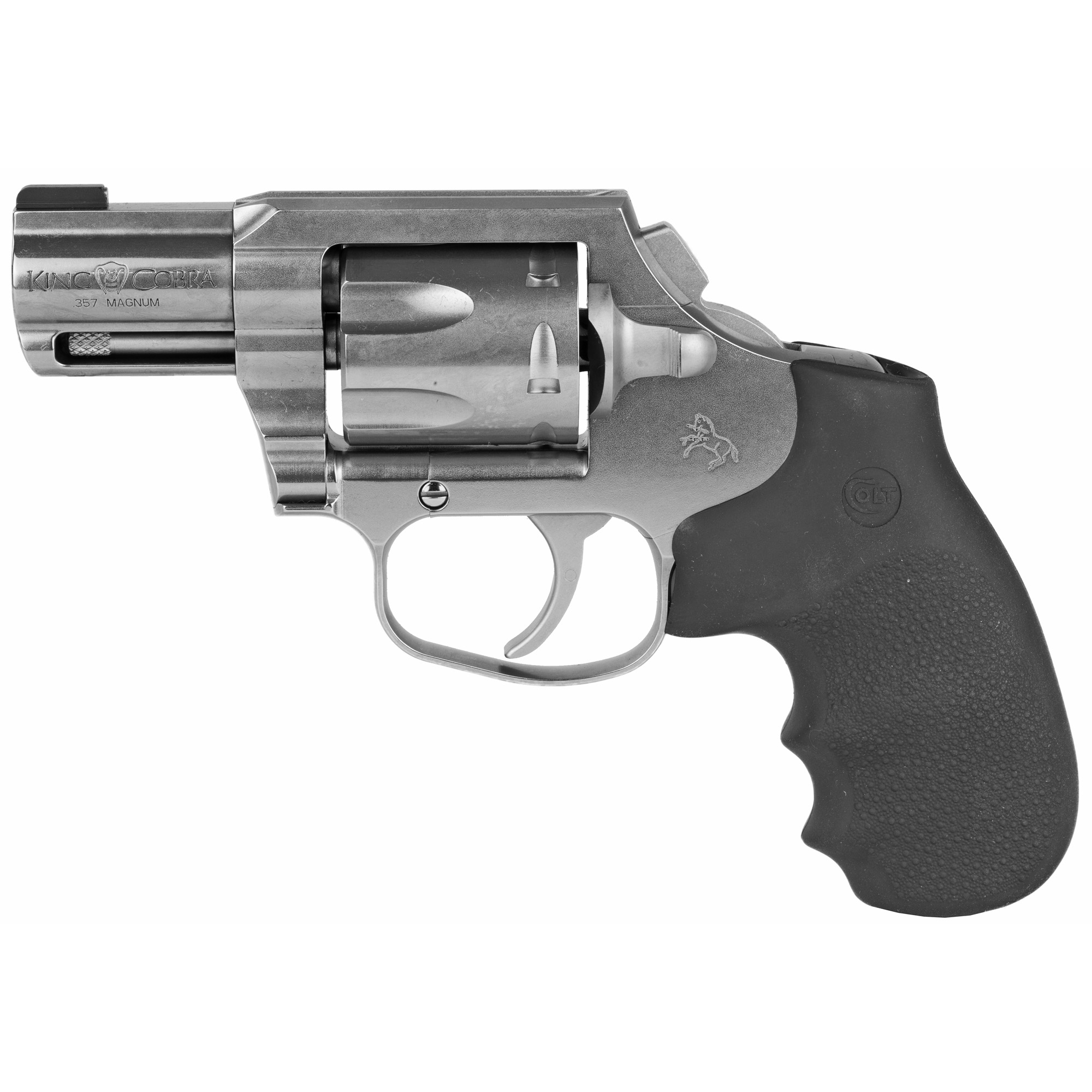 Colt King Cobra Carry Double Action 2″ 357 Magnum 6rd Bead – Silver