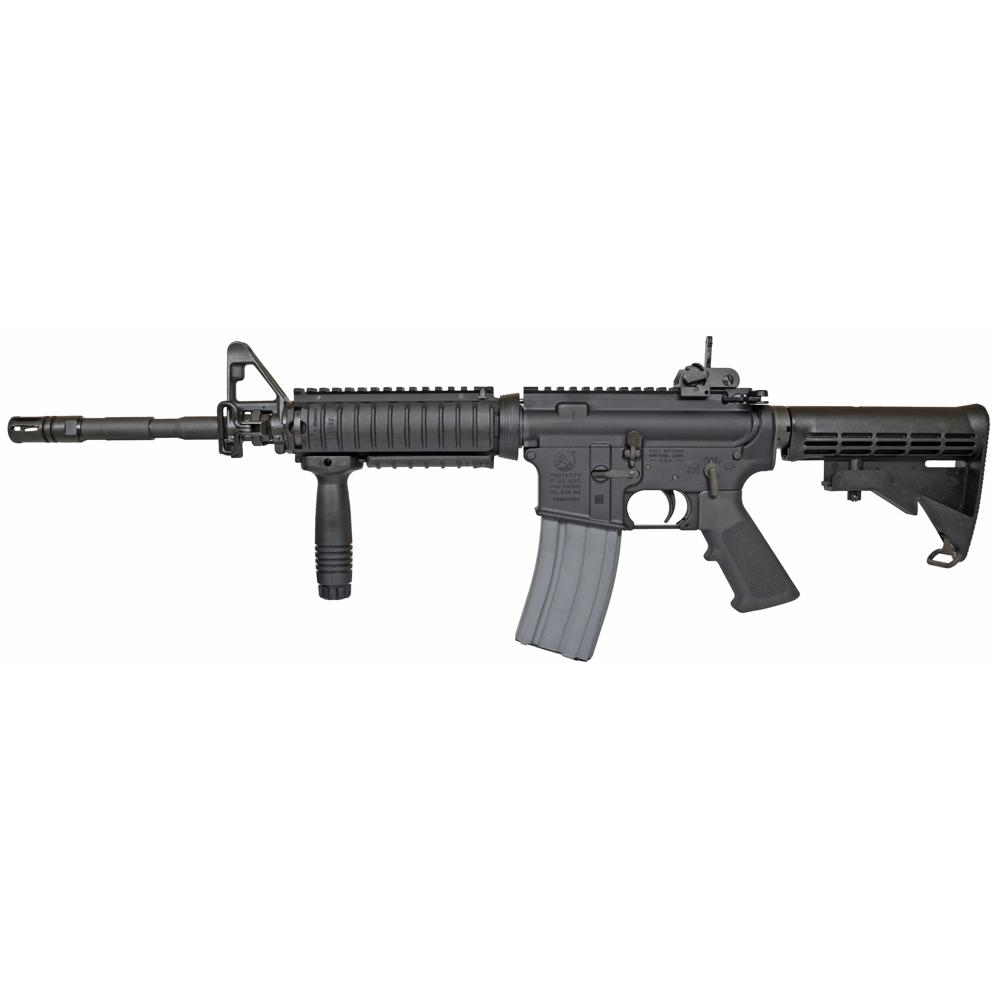 Colt LE6920 SOCOM AR 16.1″ 5.56 NATO 30rd A2 Front and Flip Up Rear – Black