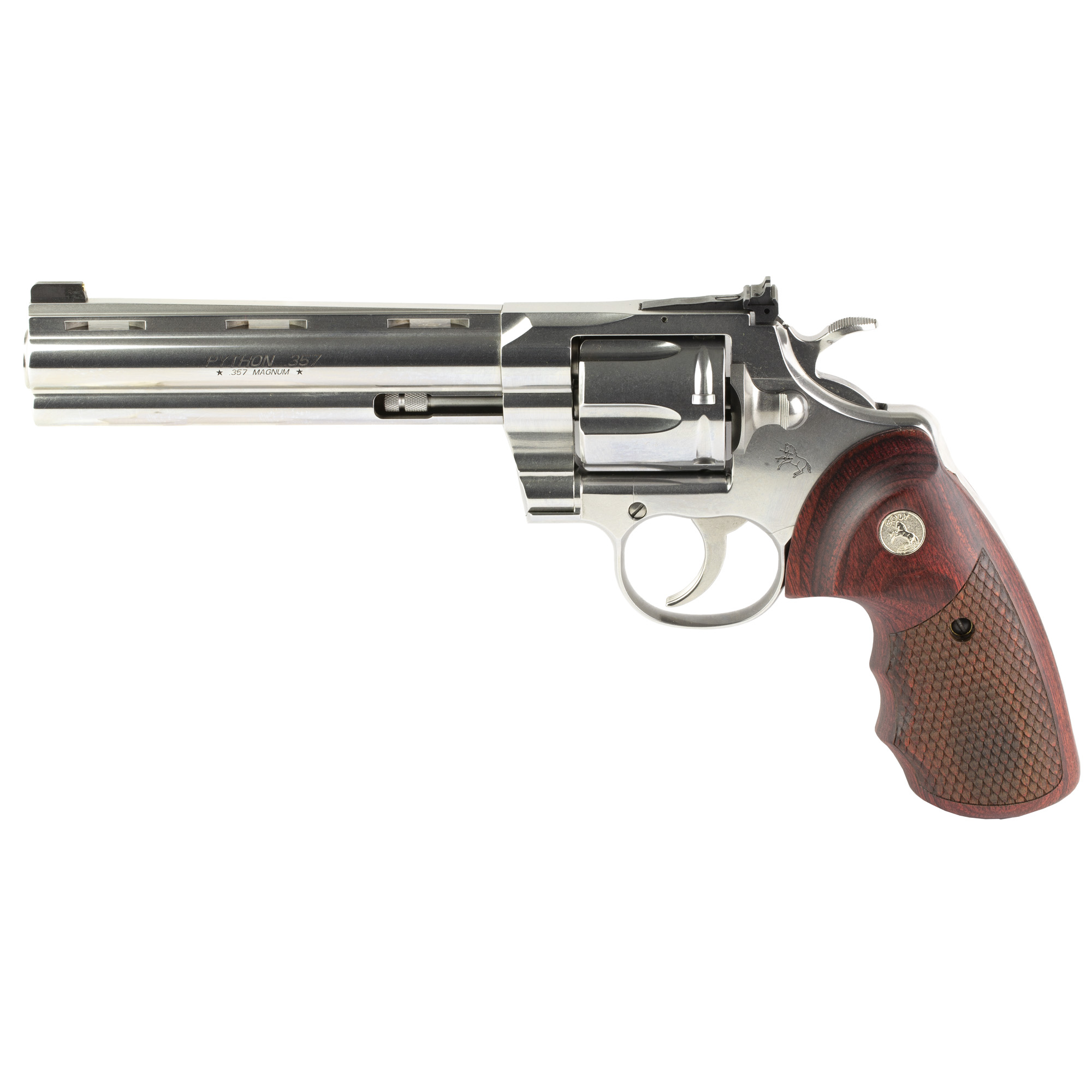 Colt Python Double Action 6″ 357 Magnum 6rd – Silver