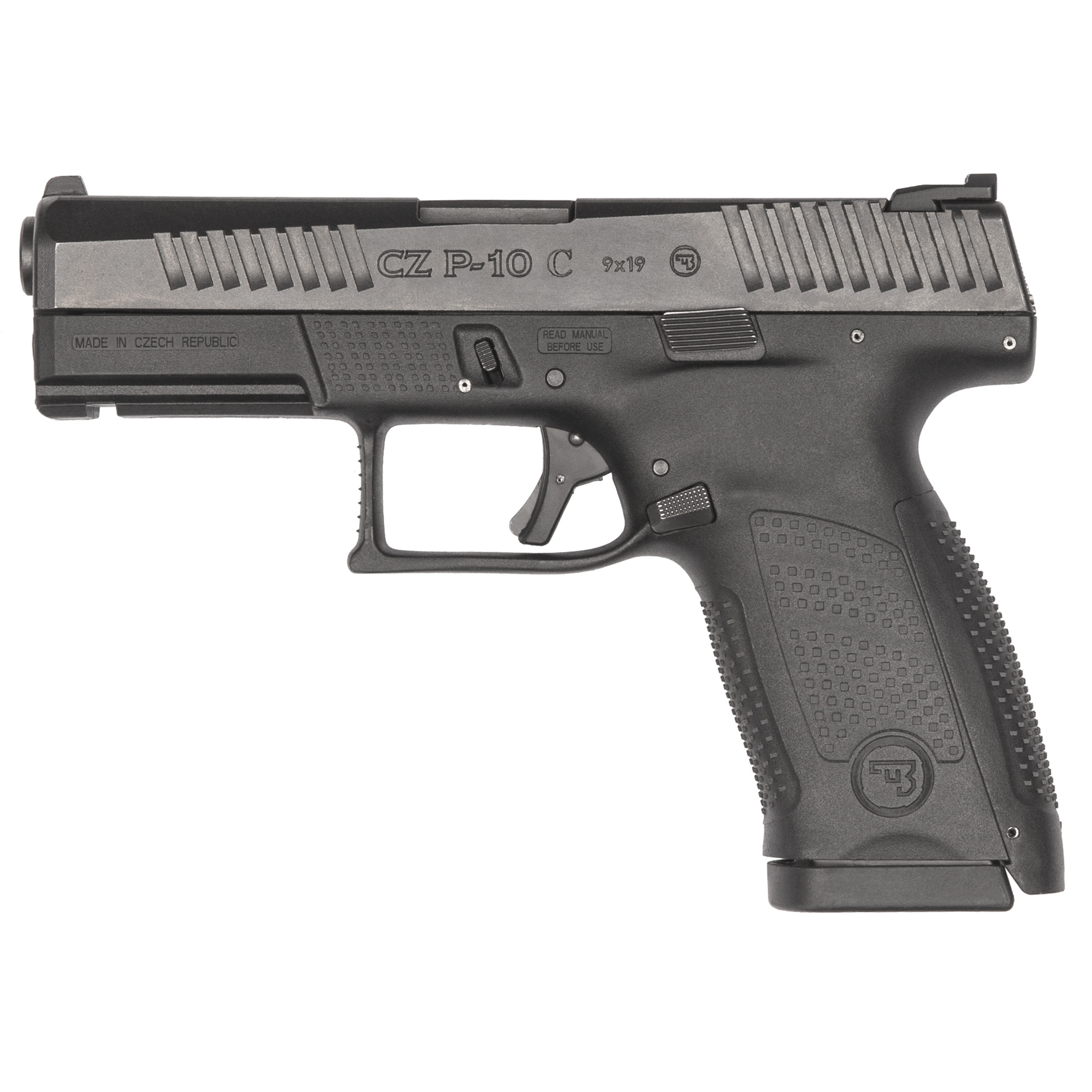 CZ P-10C Striker Fired 4″ 9mm 10rd 3 Dot – Black