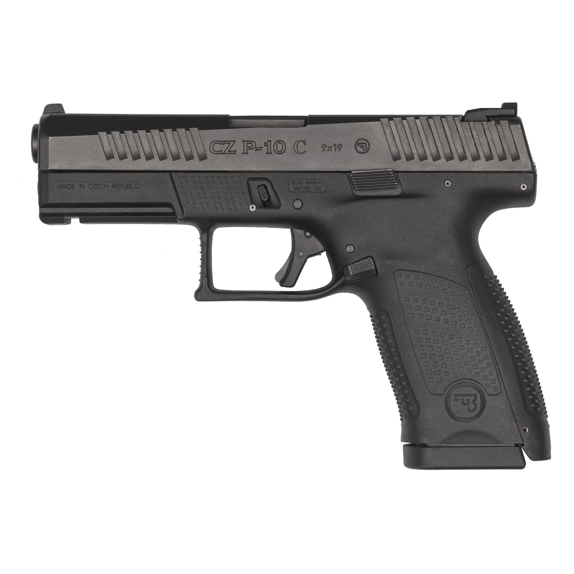 CZ P-10C Striker Fired 4″ 9mm 10rd 3 Dot – Black