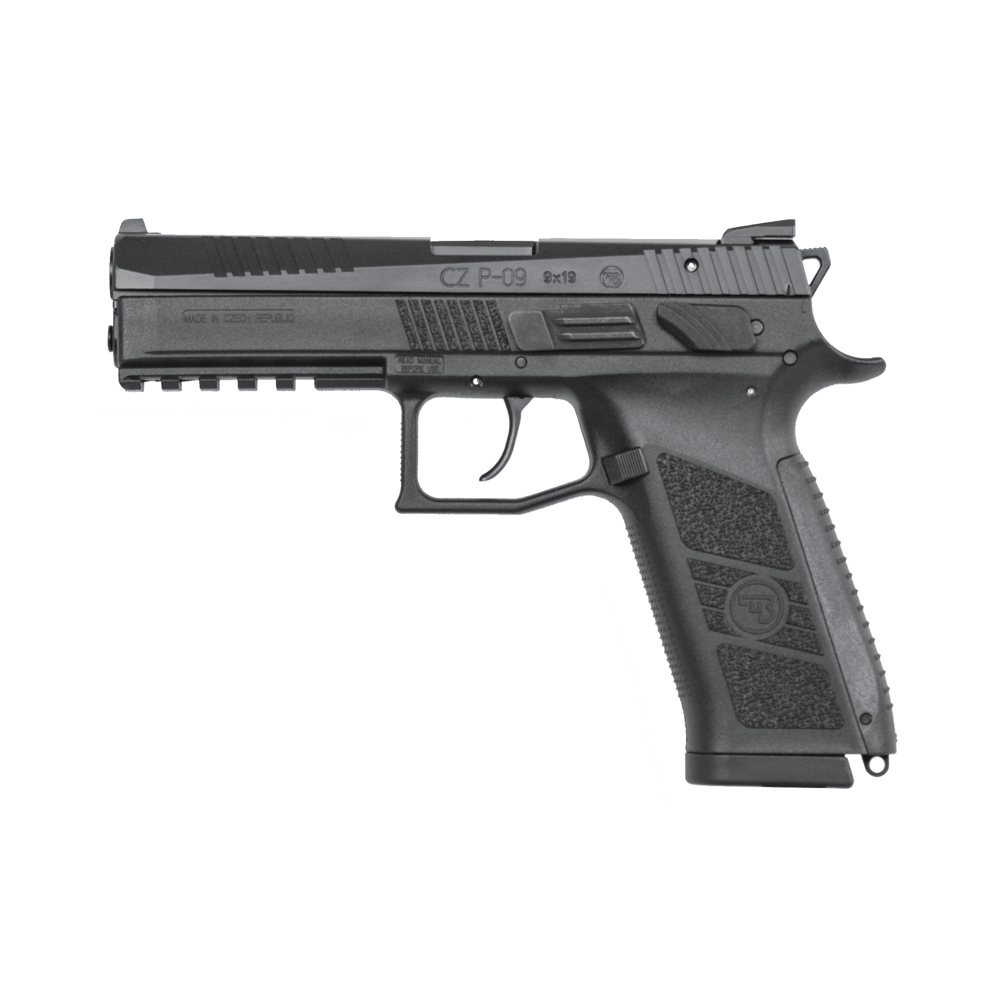 CZ P-09 DA/SA 4.54″ 9mm 10rd 3 Dot – Black