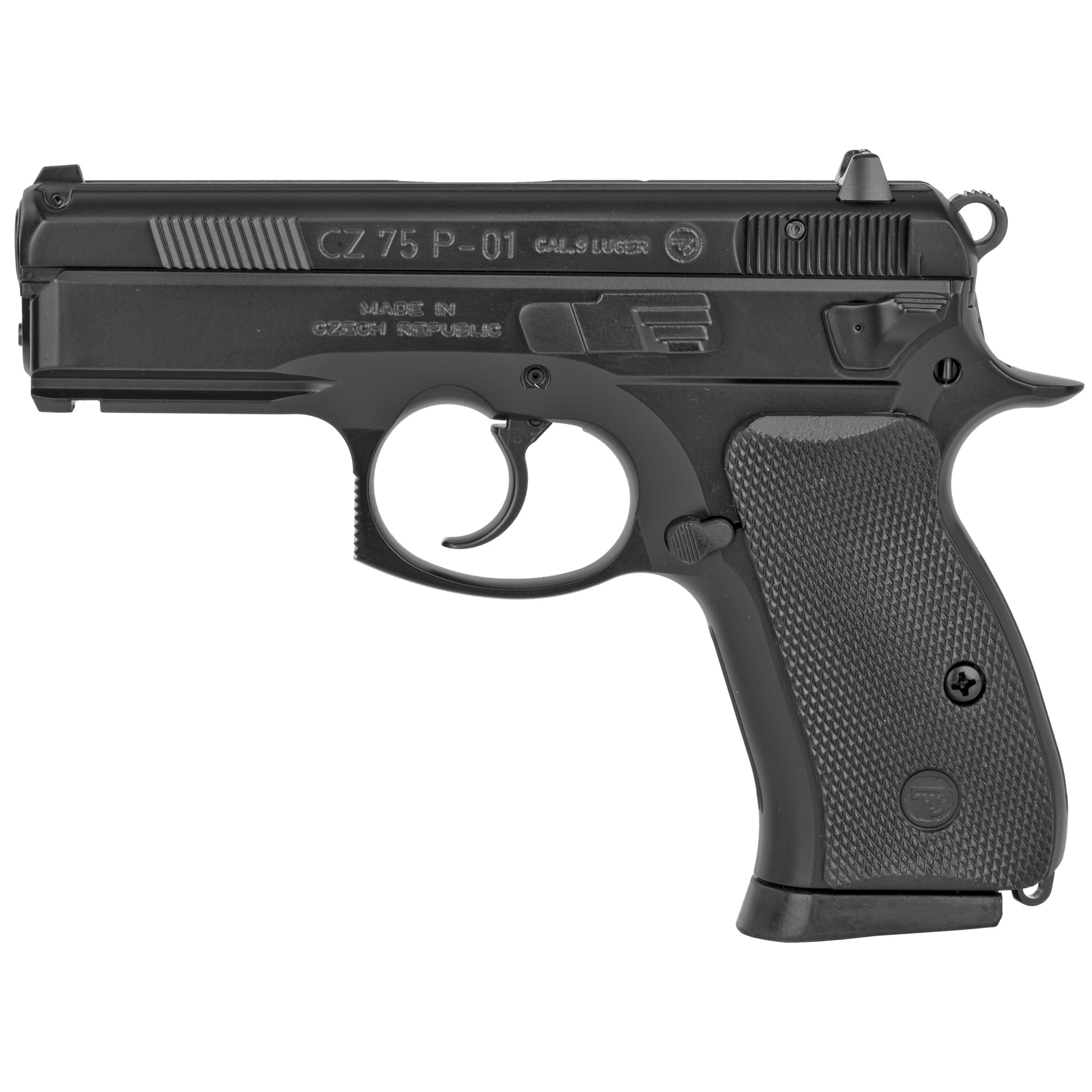 CZ 75 P-01 DA/SA 3.75″ 9mm 15rd Fixed Sights – Black