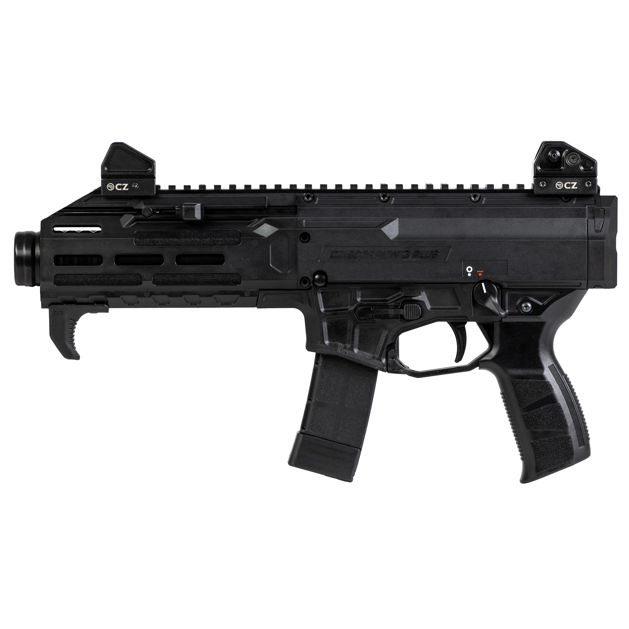 CZ Scorpion 3 Plus 7.8″ 9mm 20rd Adjustable Sights – Black