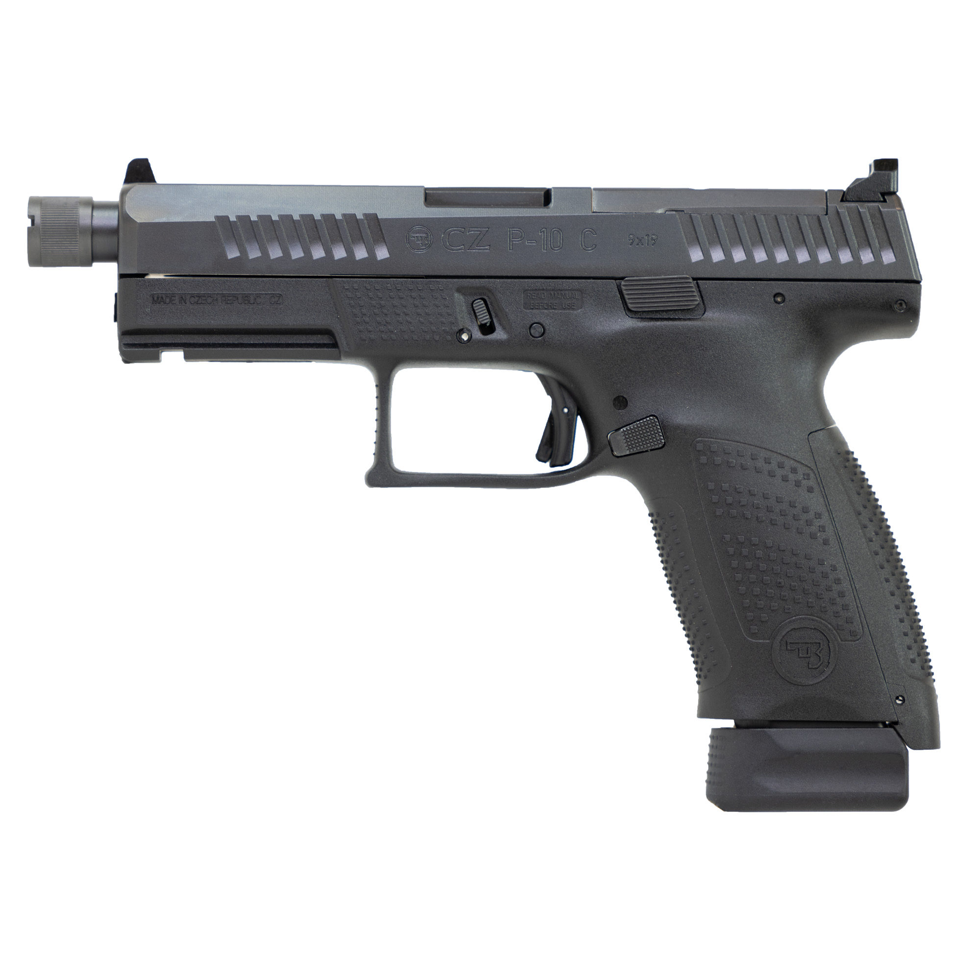 CZ P-10C Striker Fired 4.61″ 9mm 17rd Suppressor Sights – Black