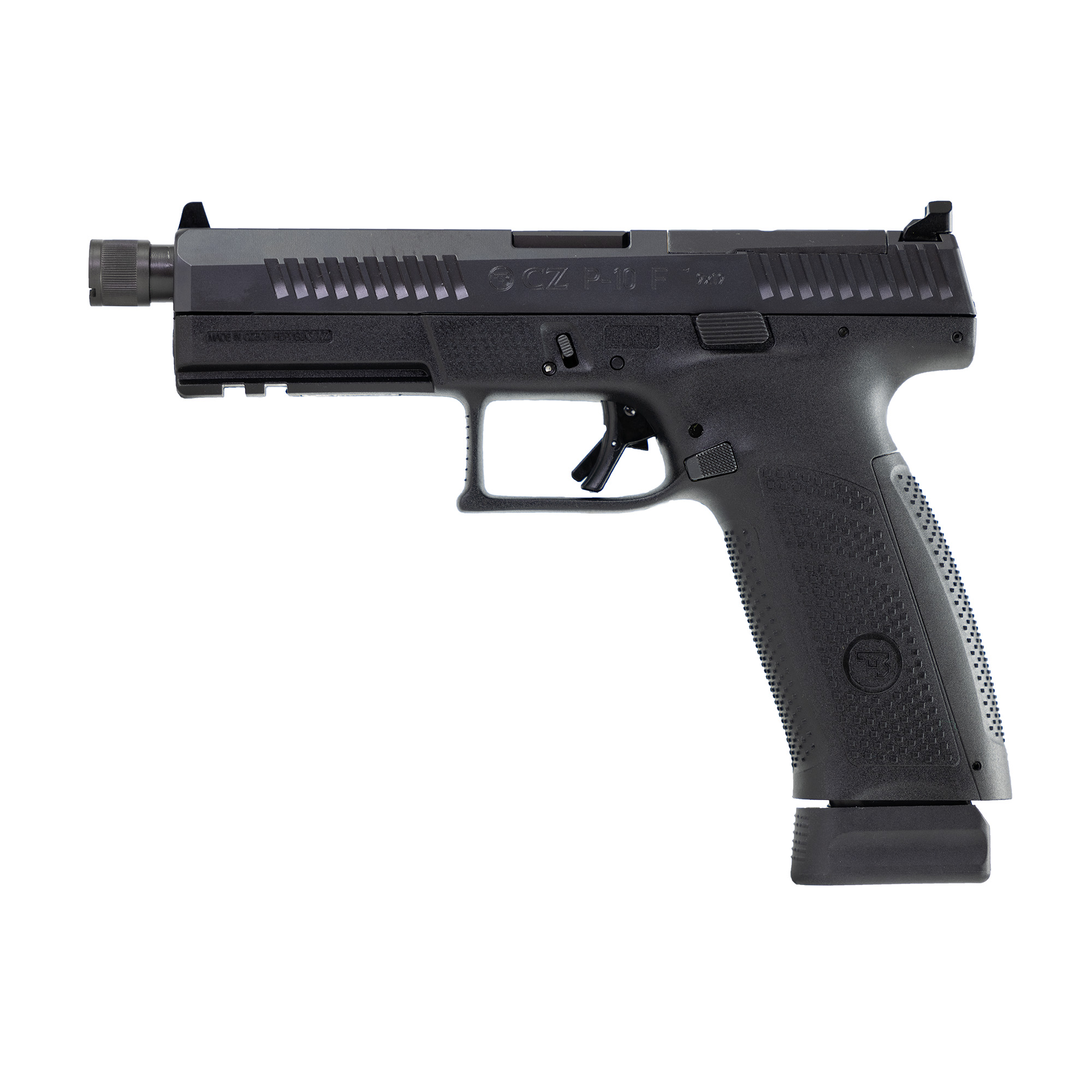 CZ P-10F Striker Fired 5.1″ 9mm 21rd Suppressor Sights – Black