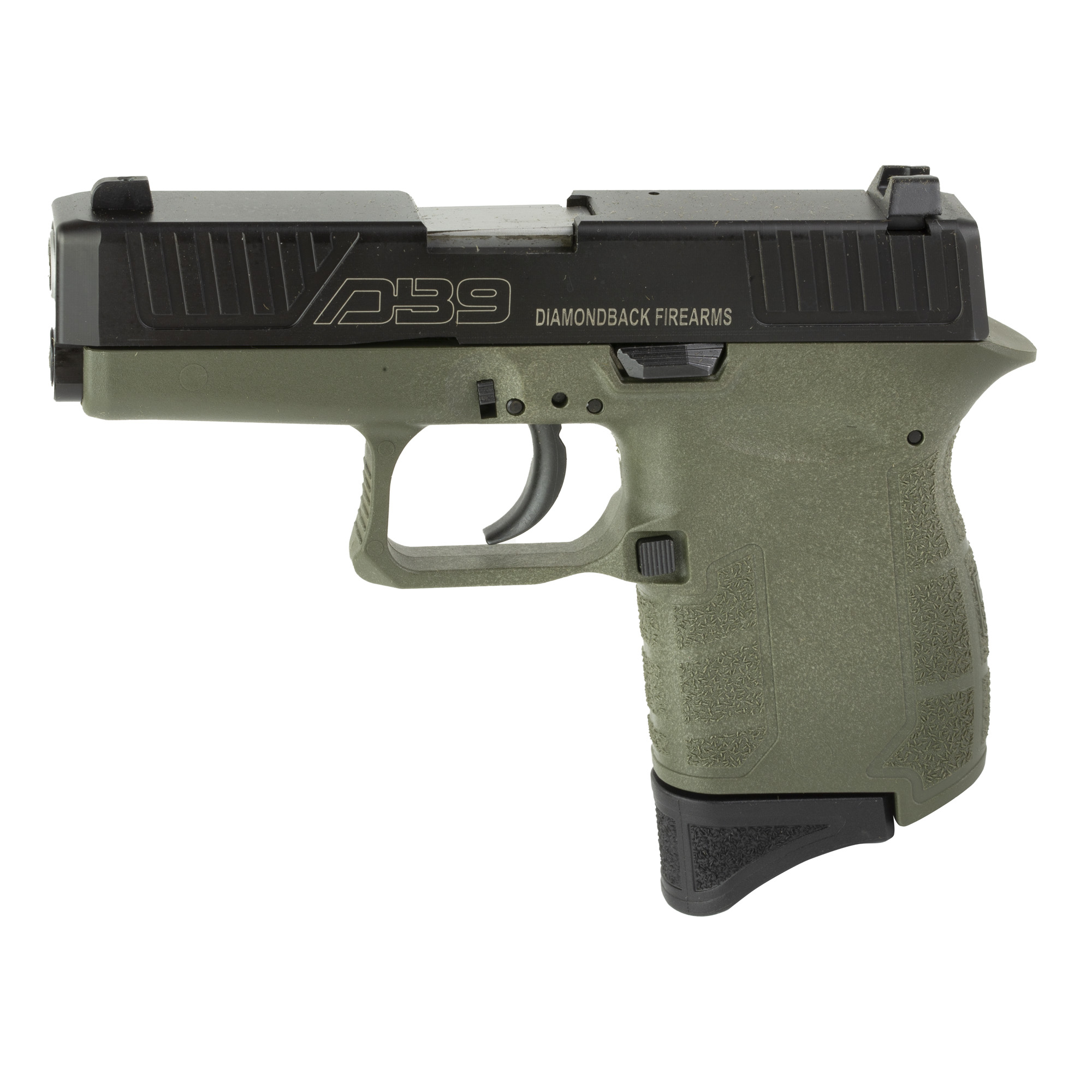 Diamondback DB9 Striker Fired 3″ 9mm 6rd Fixed Sights – Olive Drab Green, Black