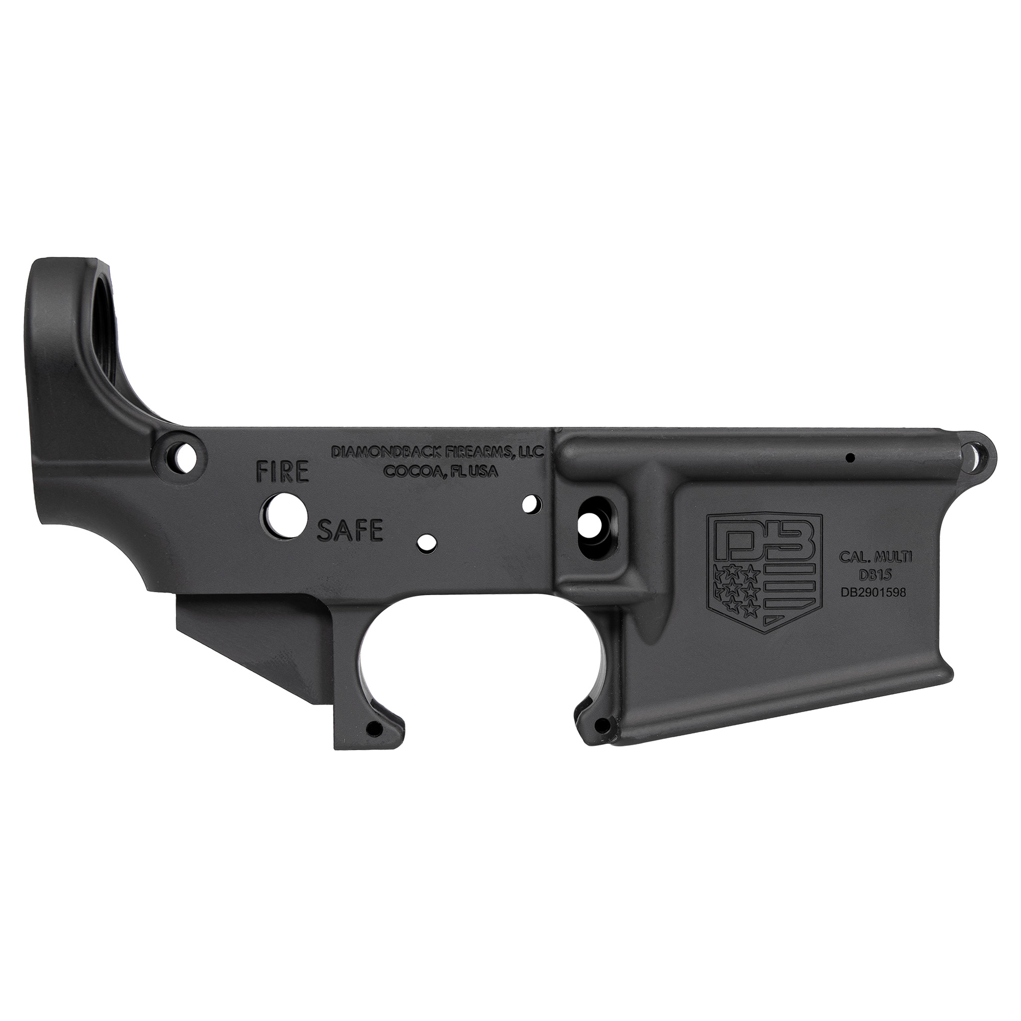 Diamondback DB15 Stripped Lower Receiver Multi – Black