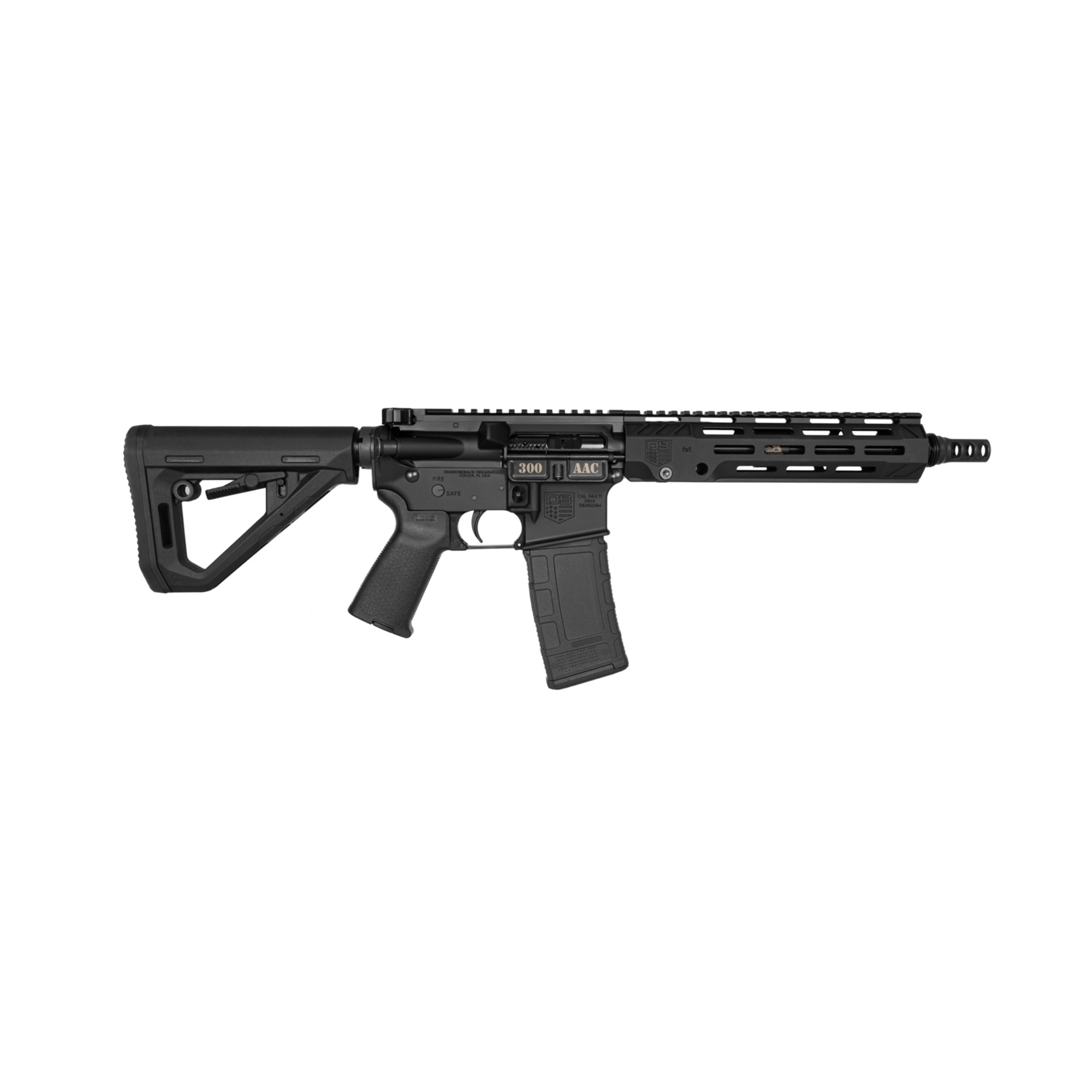 Diamondback DB15 SBR 10″ 5.56 NATO 30rd 7075 Aluminum – Black