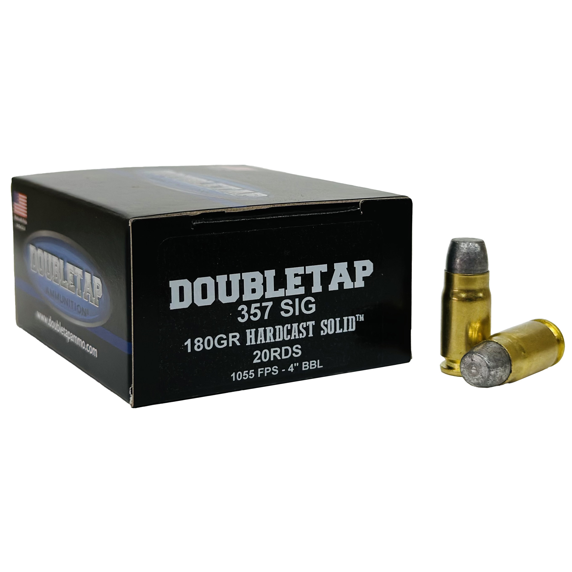 DoubleTap Hardcast Solid 357 Sig 180gr Hard Cast – 20rd