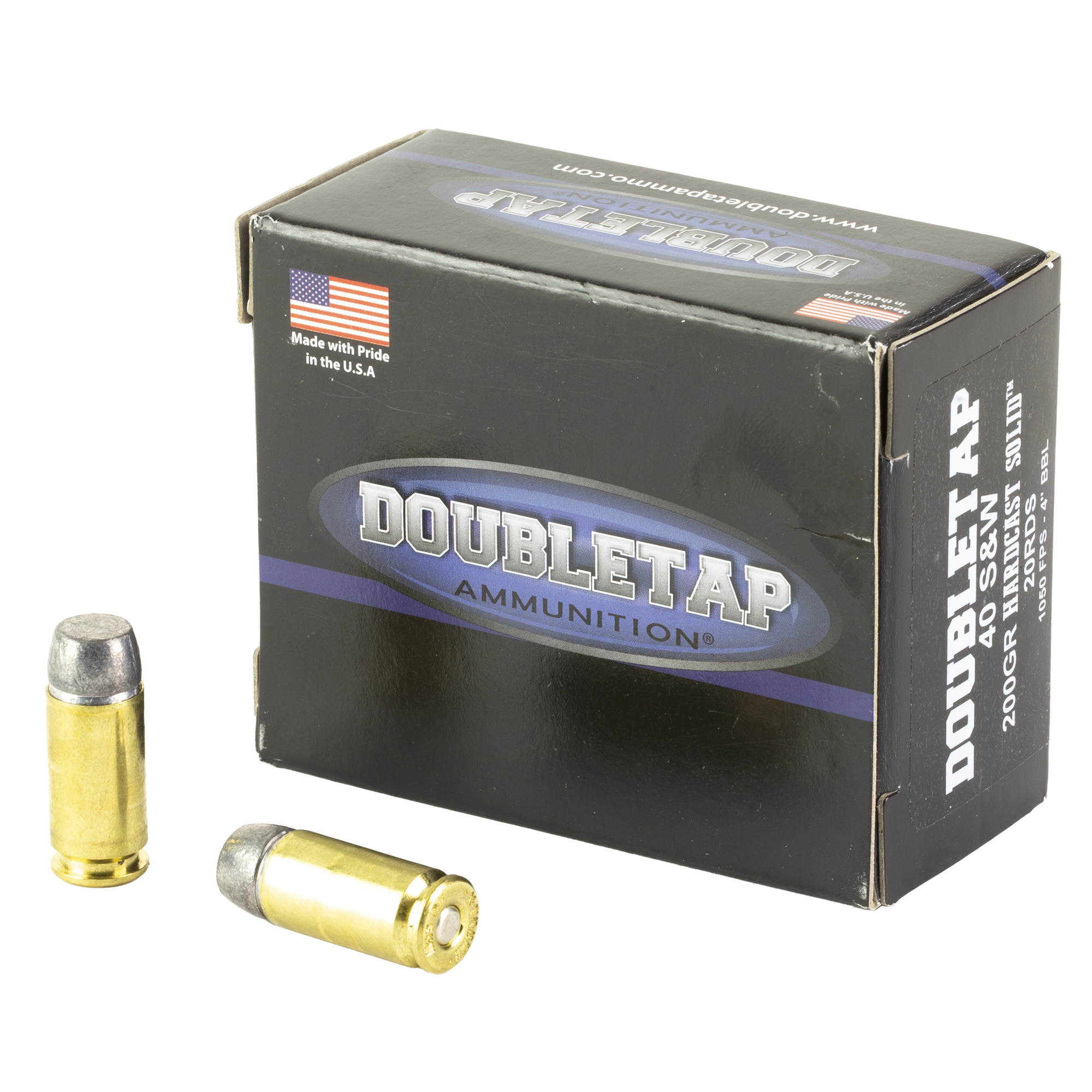 DoubleTap Hardcast Solid 40 S&W 200gr Hard Cast – 20rd