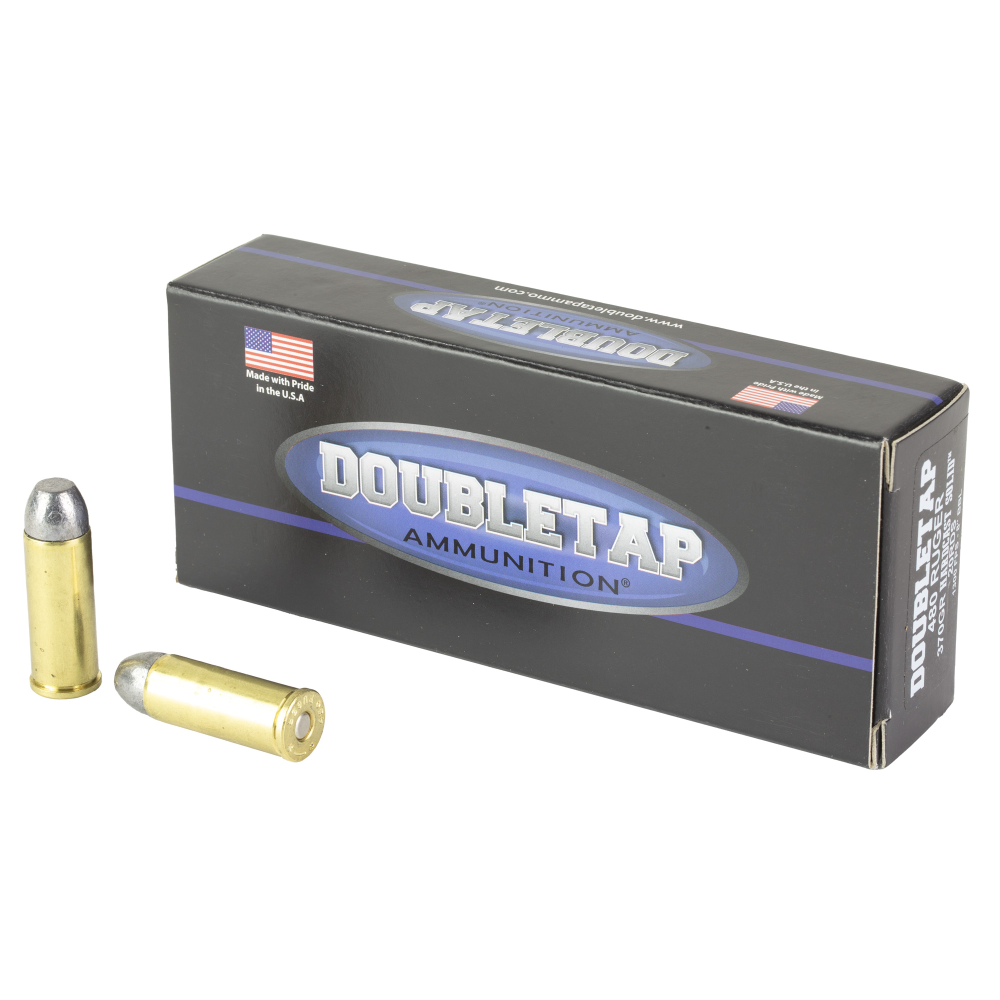 DoubleTap Hardcast Solid 480 Ruger 370gr Hard Cast – 20rd