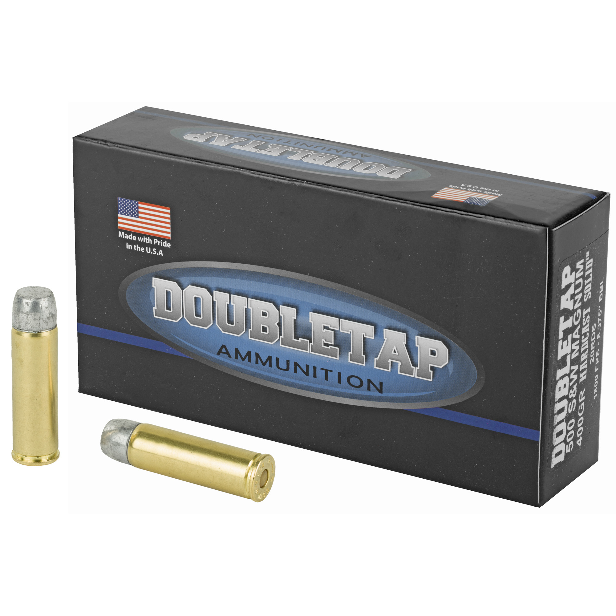 DoubleTap Hardcast Solid 500 S&W 400gr Hard Cast – 20rd