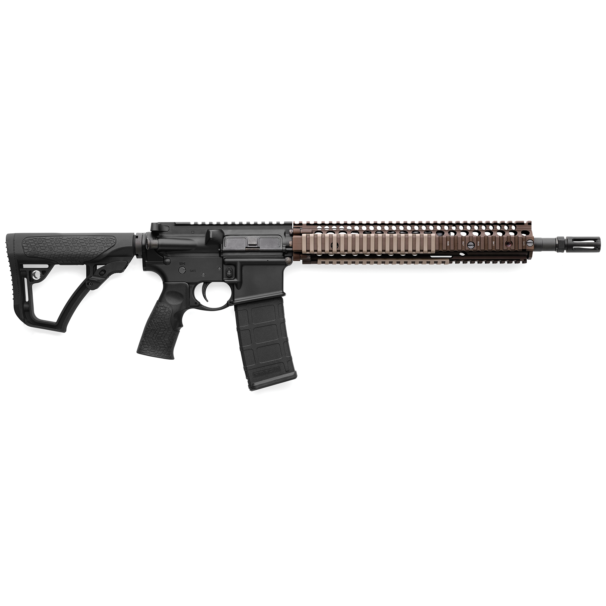 Daniel Defense M4A1 California Compliant AR 14.5″ Pinned (16″ OAL) 5.56 NATO 10rd – Flat Dark Earth