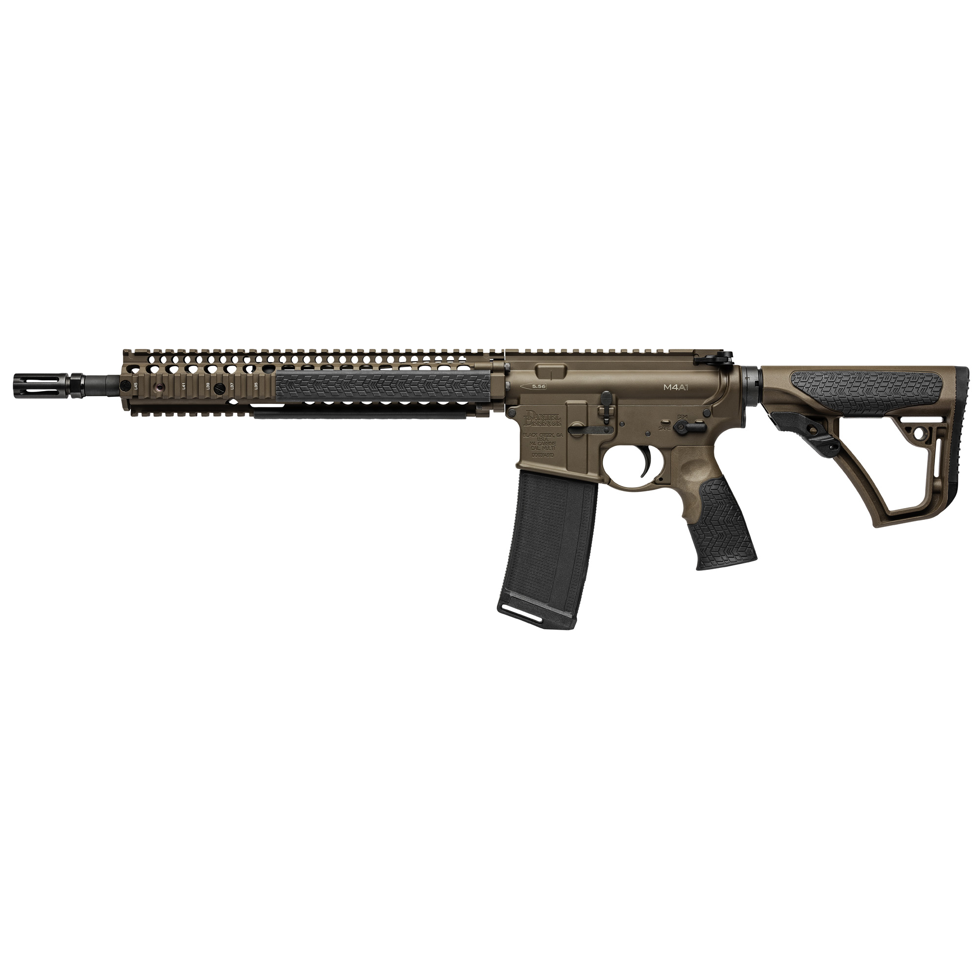 Daniel Defense M4A1 Milspec+ AR 14.5″ Pinned (16″ OAL) 5.56 NATO 32rd – Brown