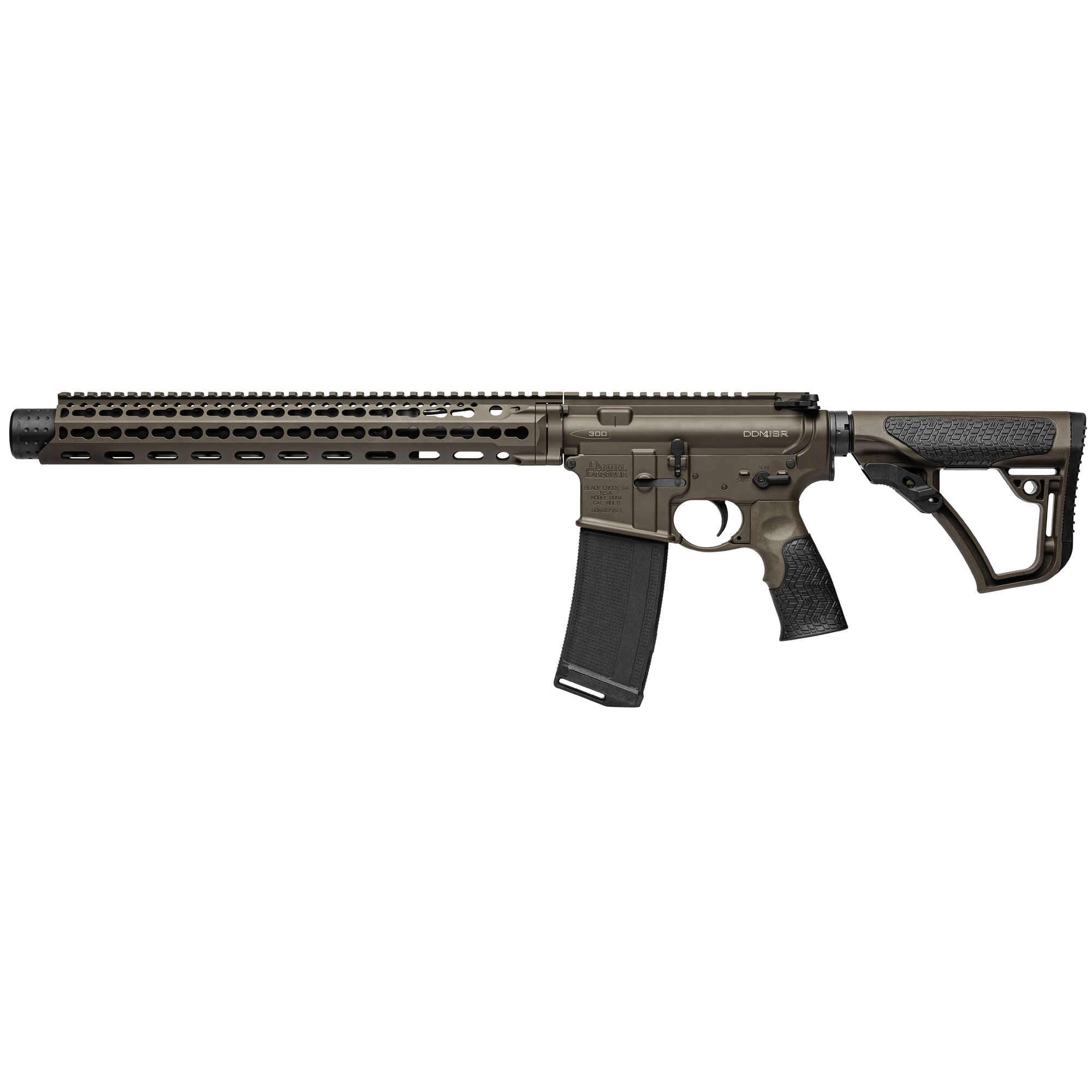 Daniel Defense DDM4 ISR Suppressed Rifle 16″ 300 Blackout 32rd 7075 Aluminum – Brown